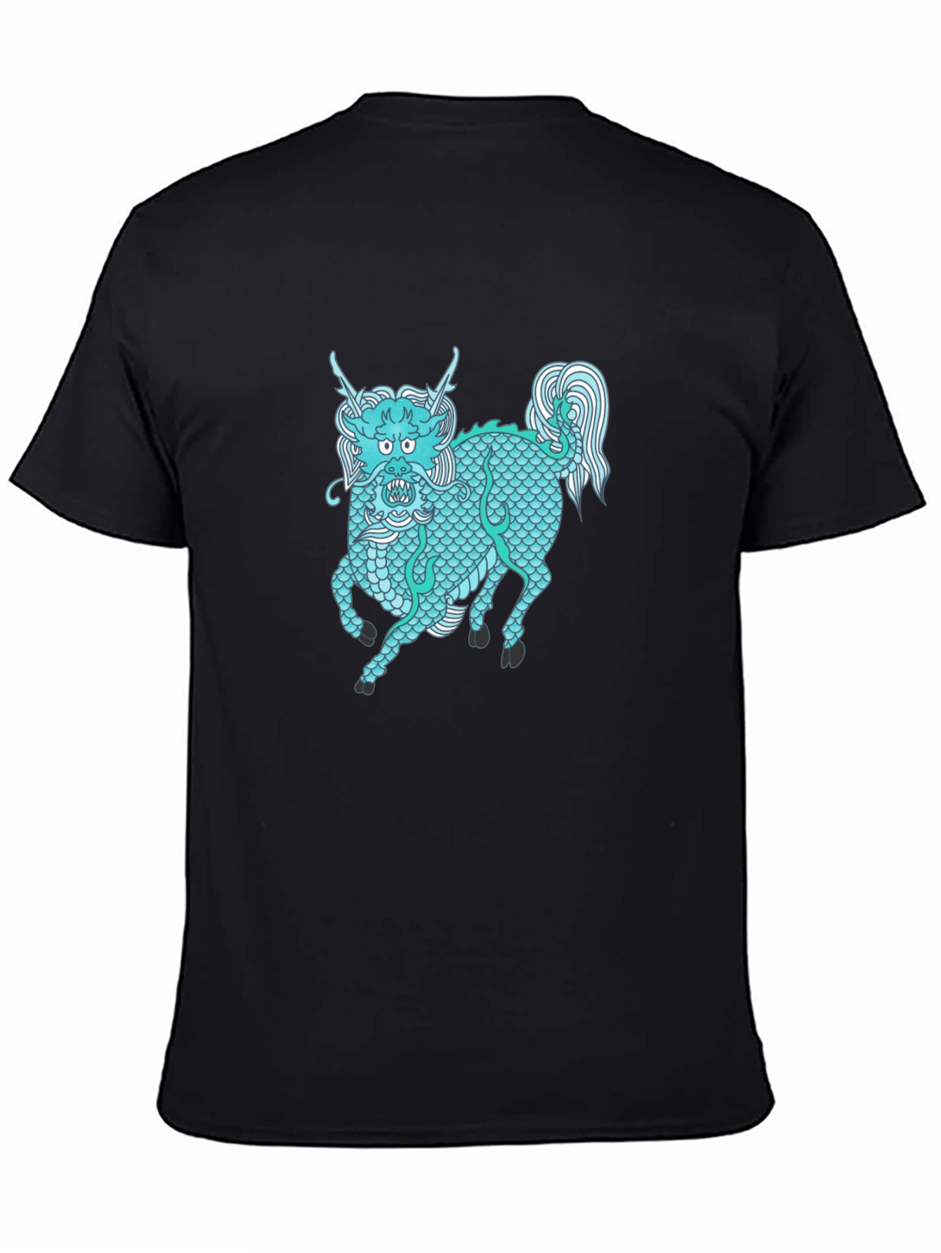 Dragon Horse Graphic Tee - Unisex Black T-Shirt