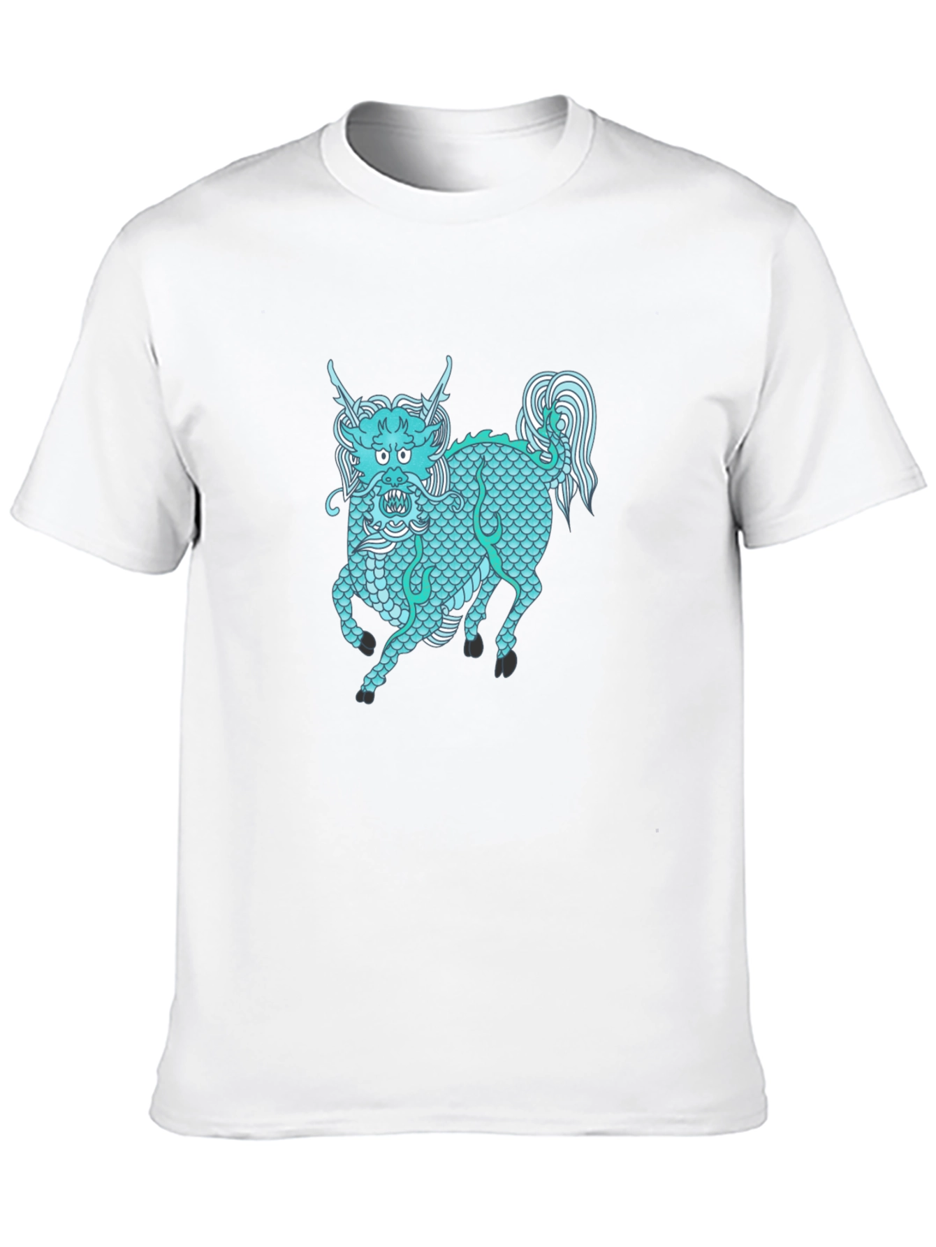 Dragon Horse Graphic Tee - Unisex Black T-Shirt