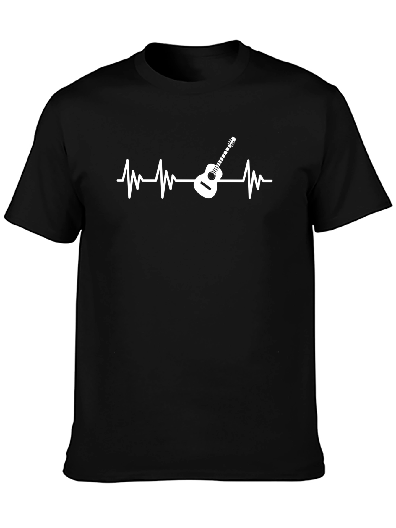 Guitar Heartbeat Graphic Tee - Music Lover T-Shirt