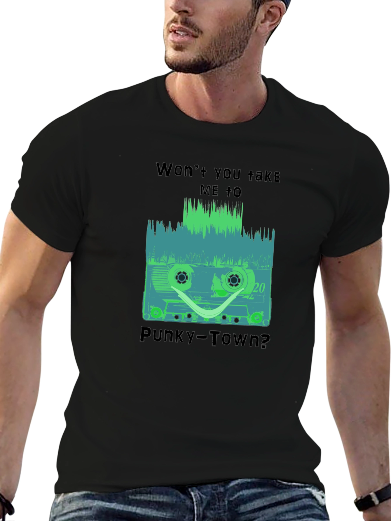Retro Cassette Tape Graphic T-Shirt - Punky Town Tee