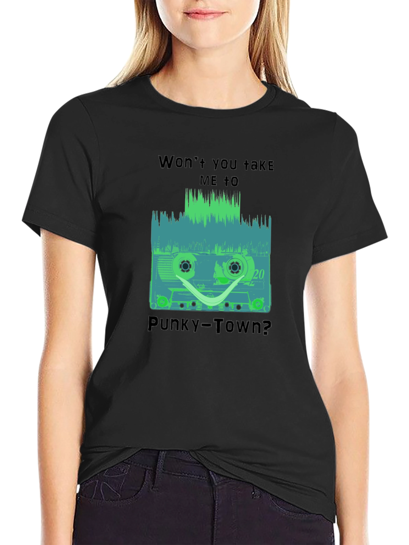 Retro Cassette Tape Graphic T-Shirt - Punky Town Tee
