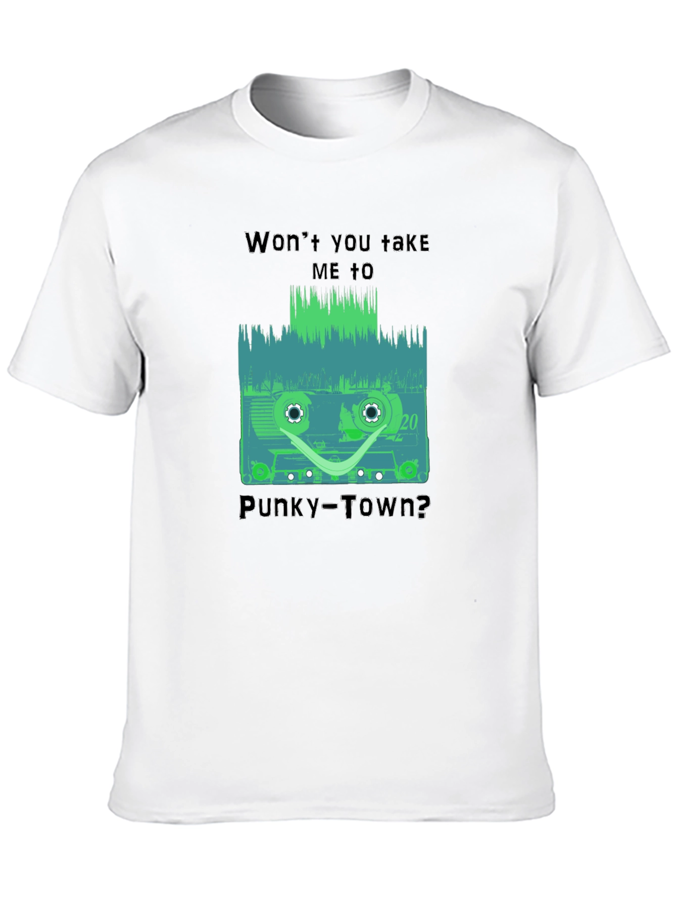 Retro Cassette Tape Graphic T-Shirt - Punky Town Tee
