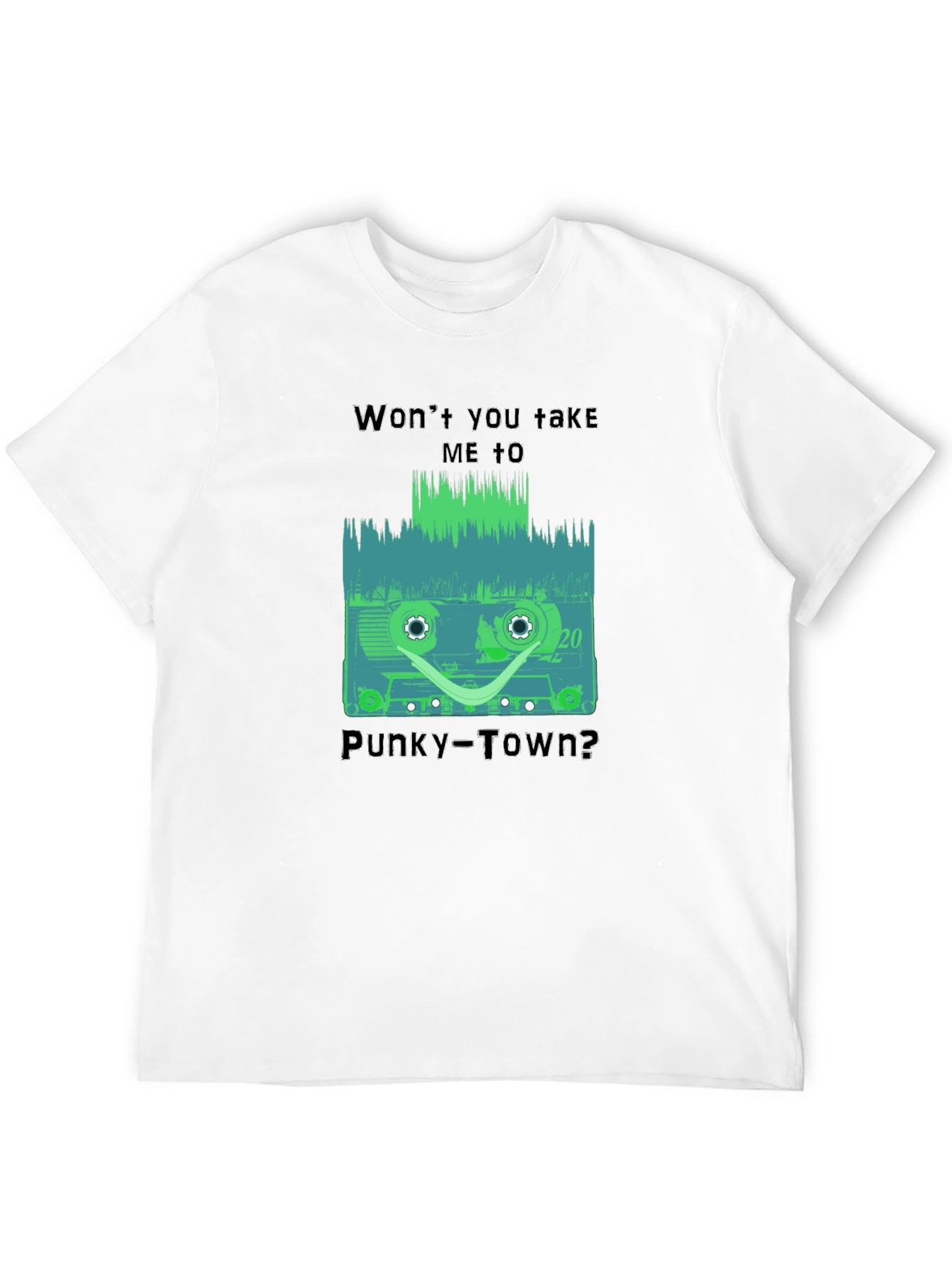 Retro Cassette Tape Graphic T-Shirt - Punky Town Tee
