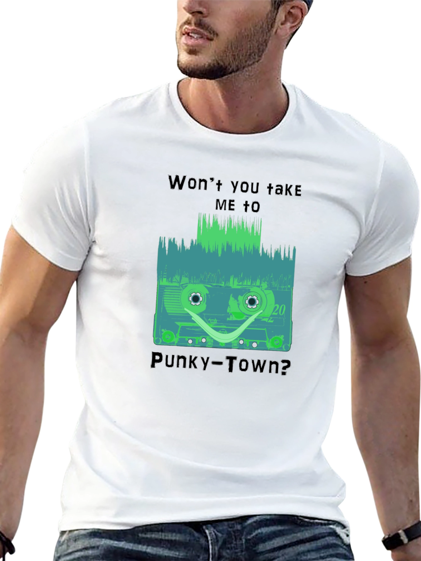 Retro Cassette Tape Graphic T-Shirt - Punky Town Tee
