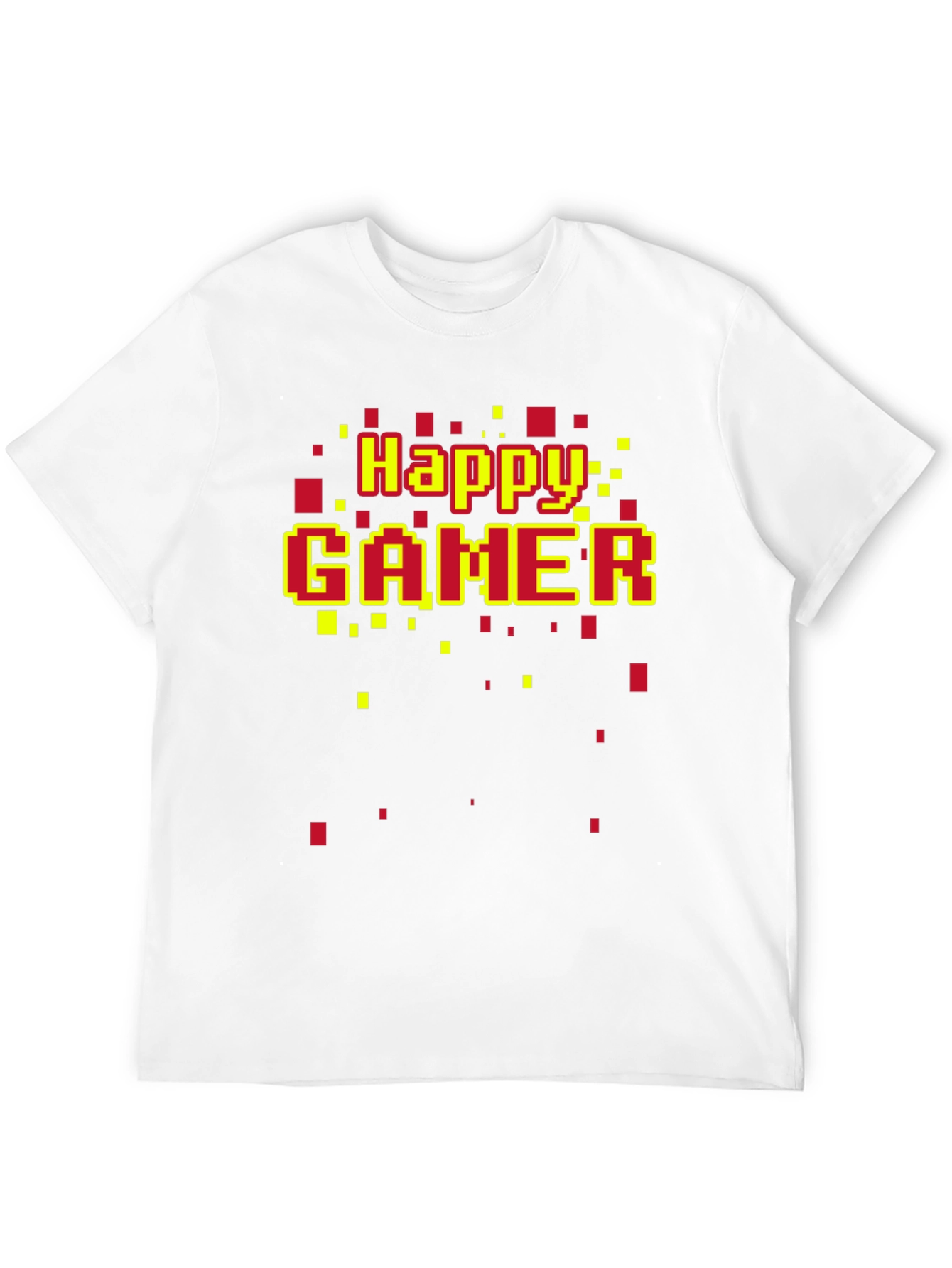 Happy Gamer T-Shirt - Retro Pixel Style