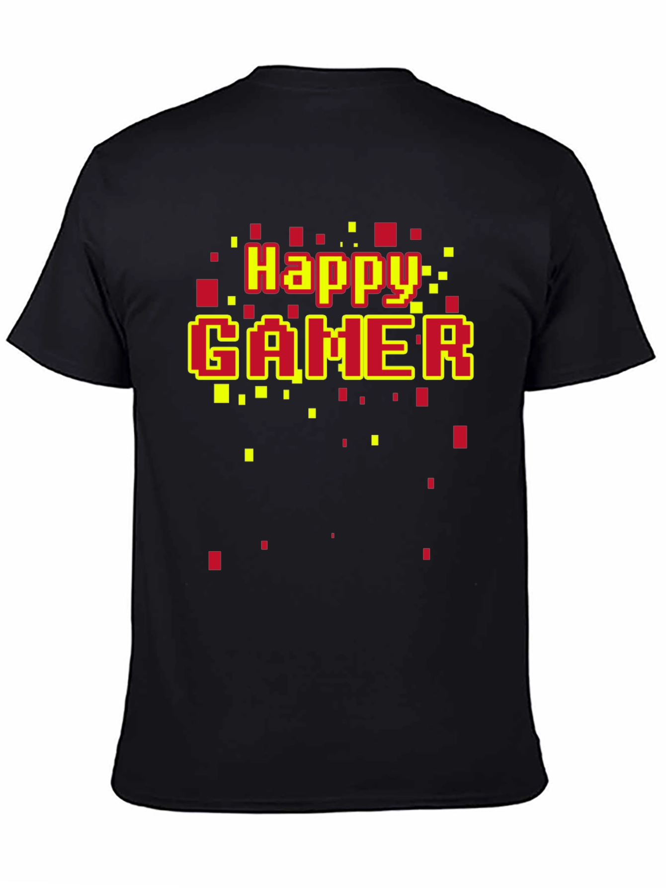 Happy Gamer T-Shirt - Retro Pixel Style