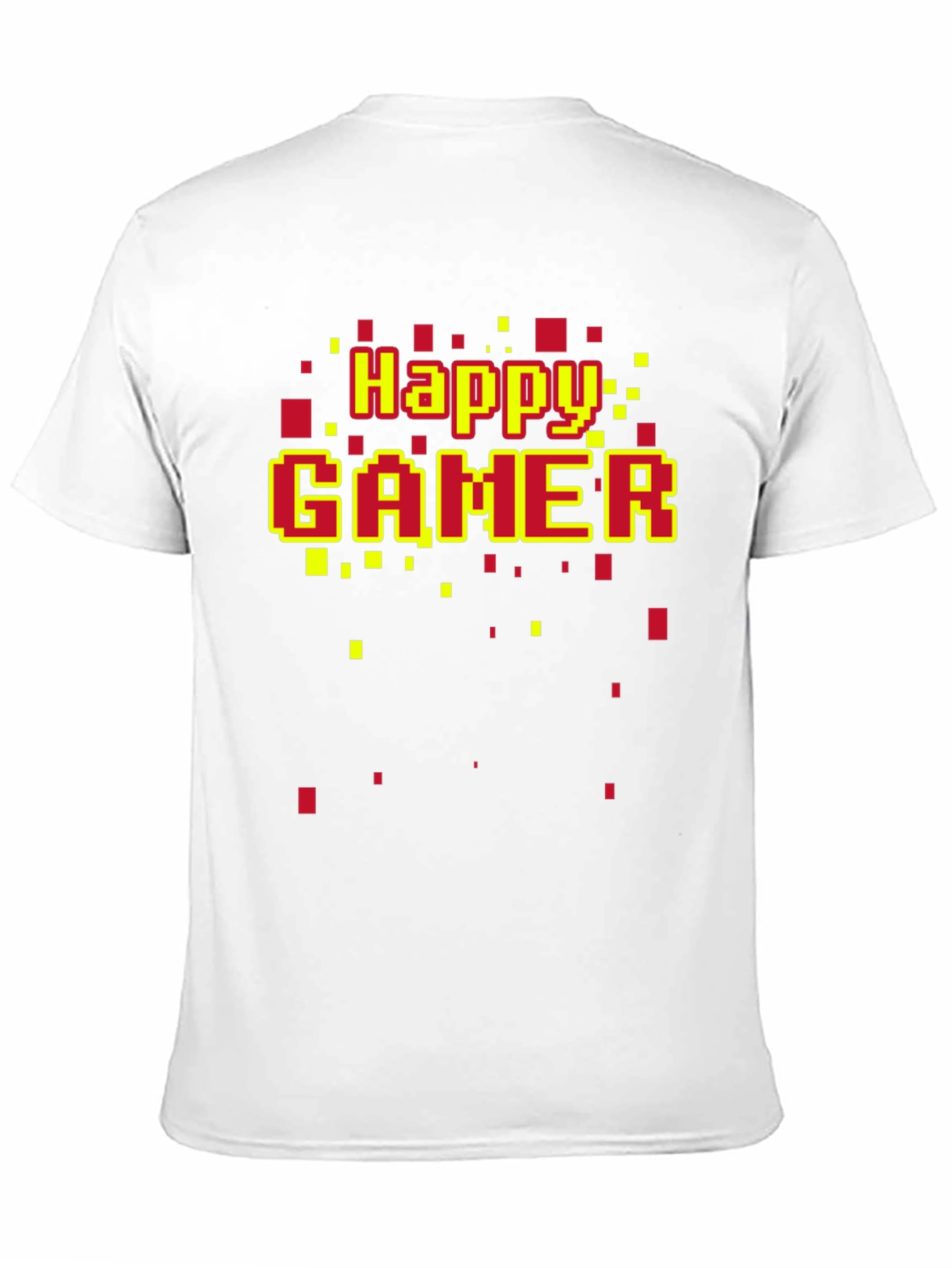 Happy Gamer T-Shirt - Retro Pixel Style