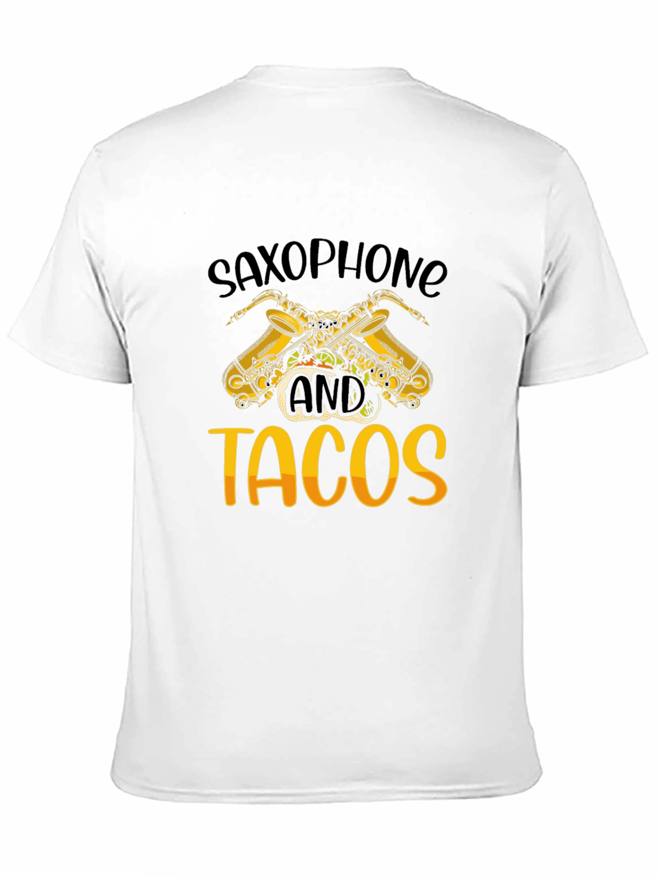 Saxophone and Tacos Graphic T-Shirt