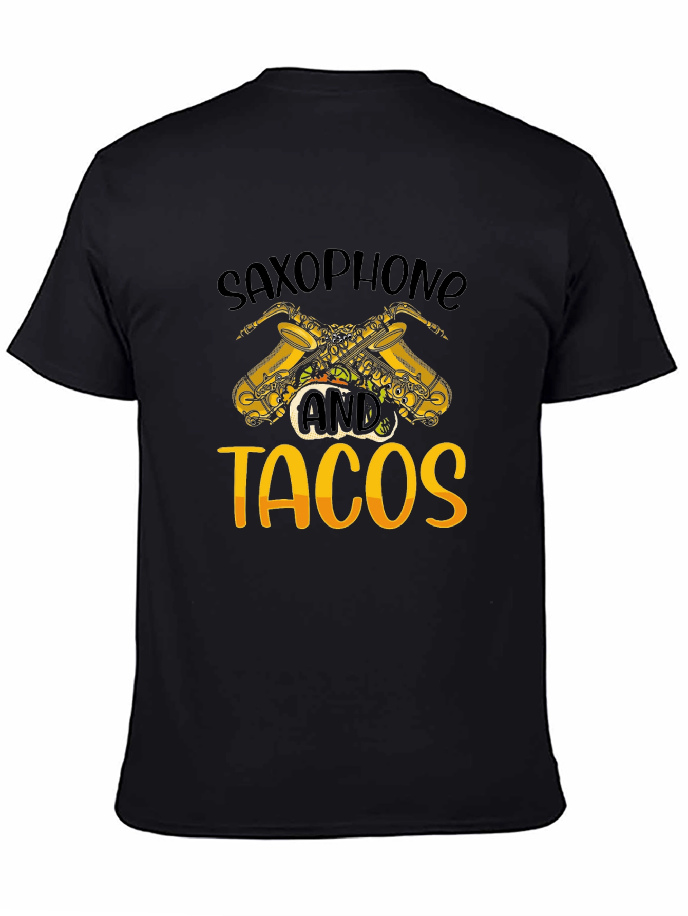 Saxophone and Tacos Graphic T-Shirt