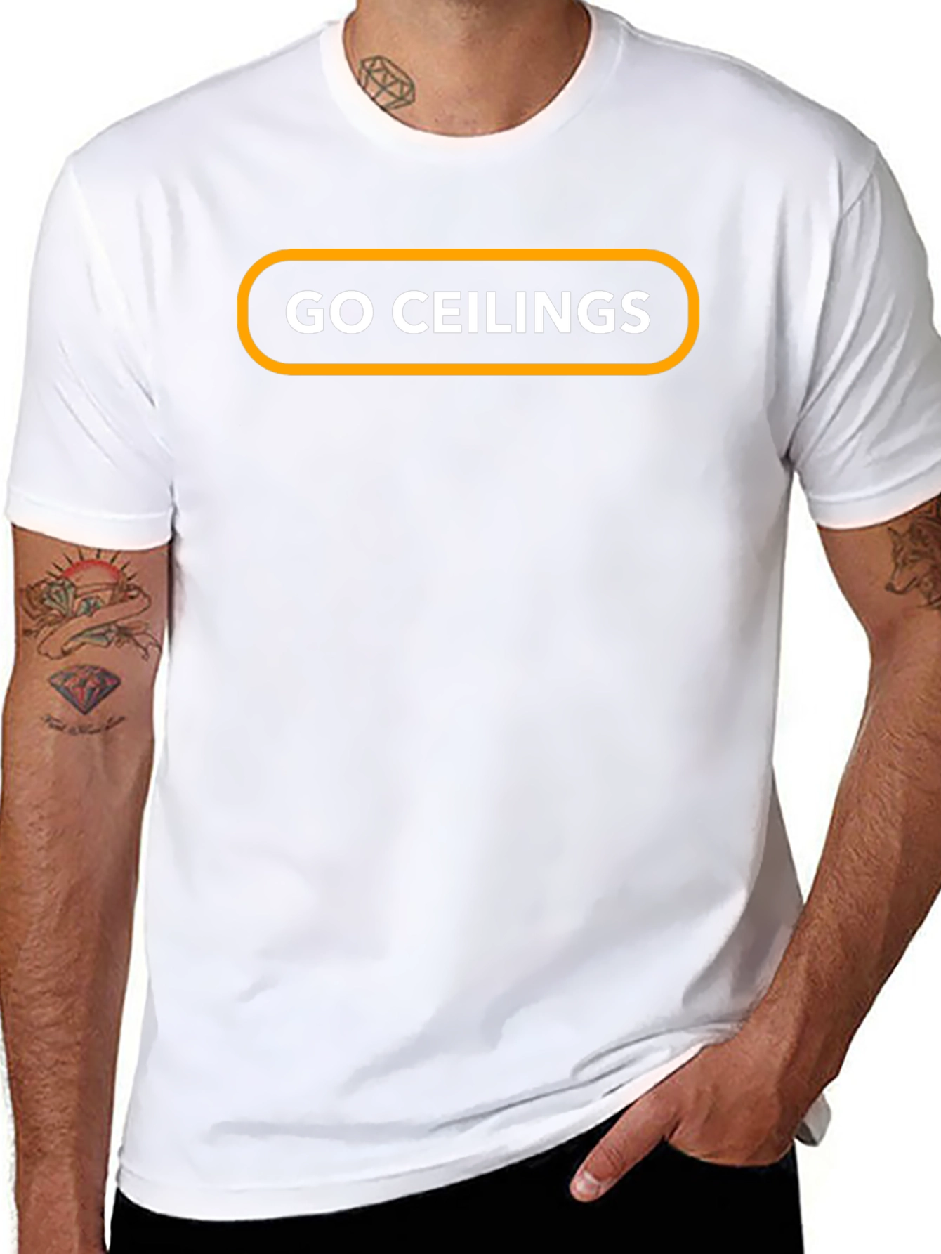 Go Ceilings T-Shirt - Stylish Black Tee