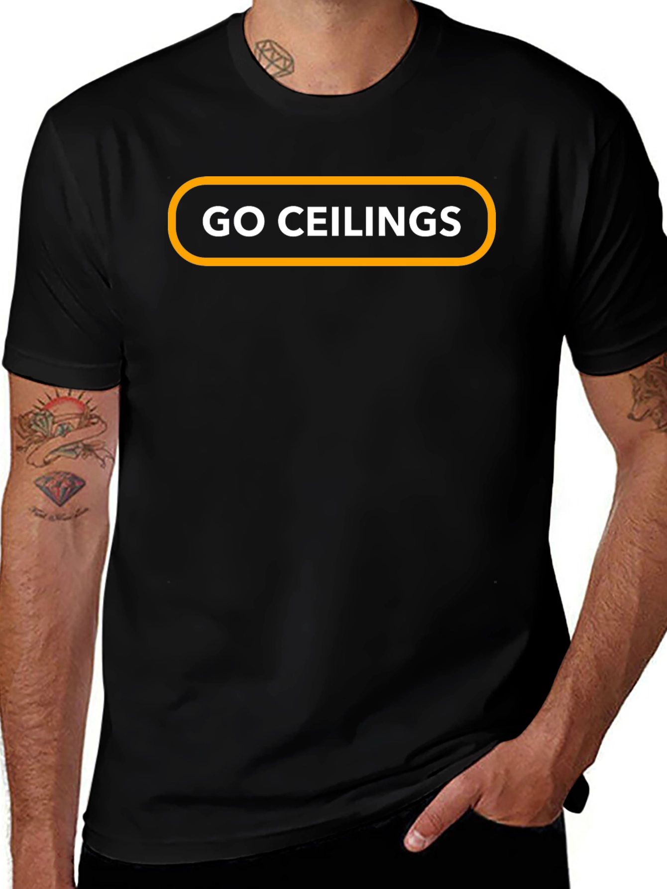 Go Ceilings T-Shirt - Stylish Black Tee