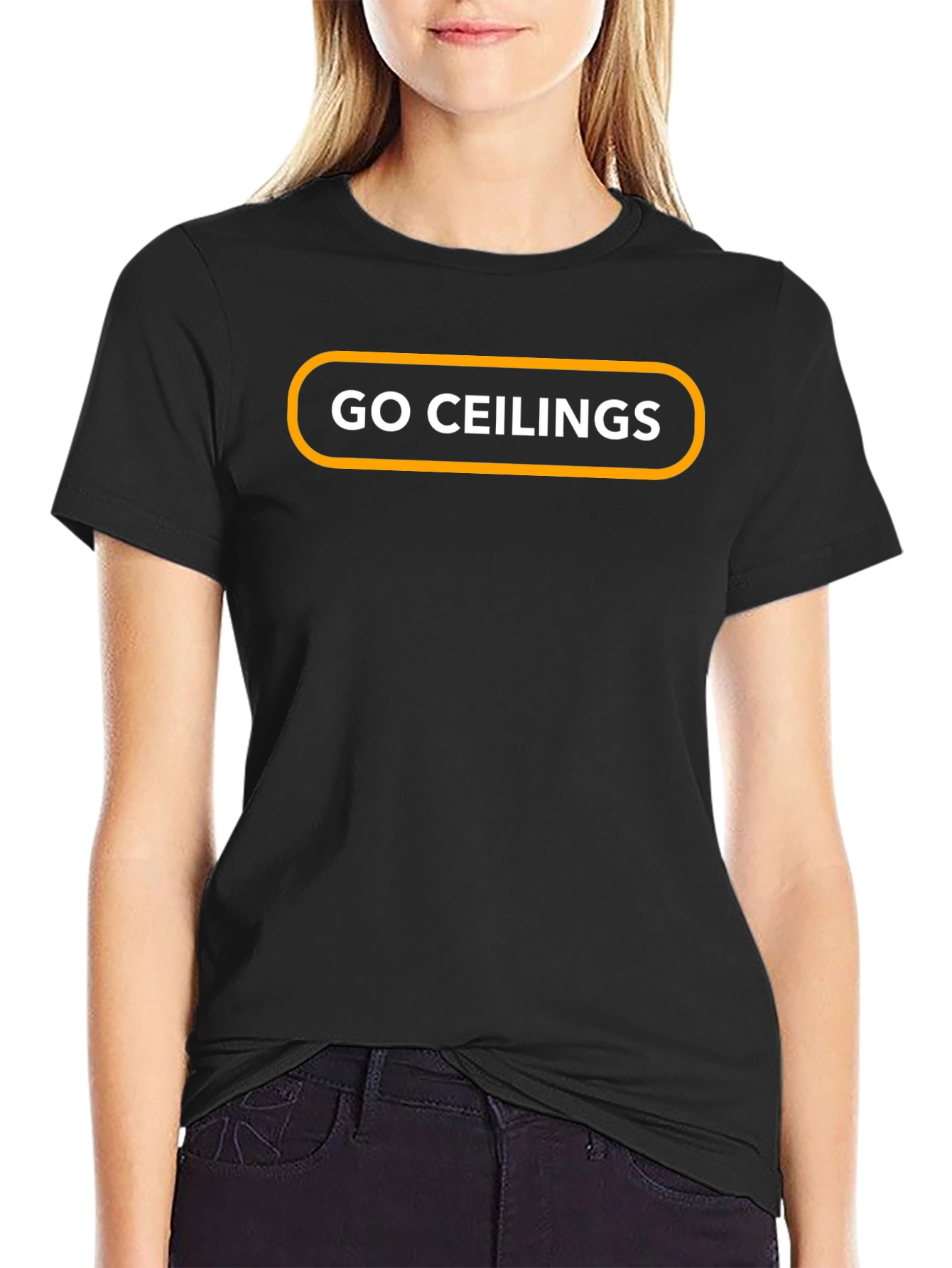 Go Ceilings T-Shirt - Stylish Black Tee