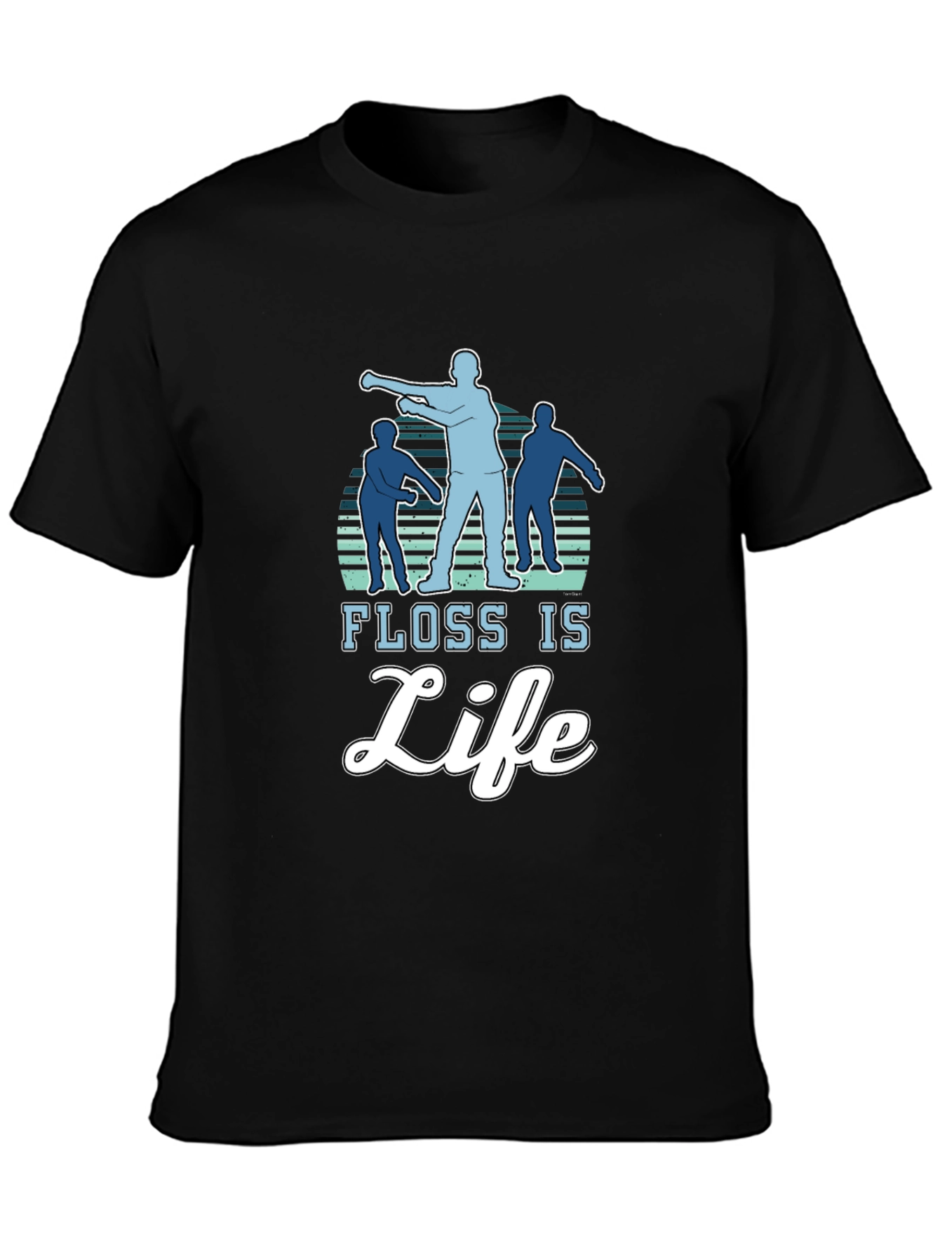 Floss Is Life T-Shirt - Dance Silhouette Graphic Tee