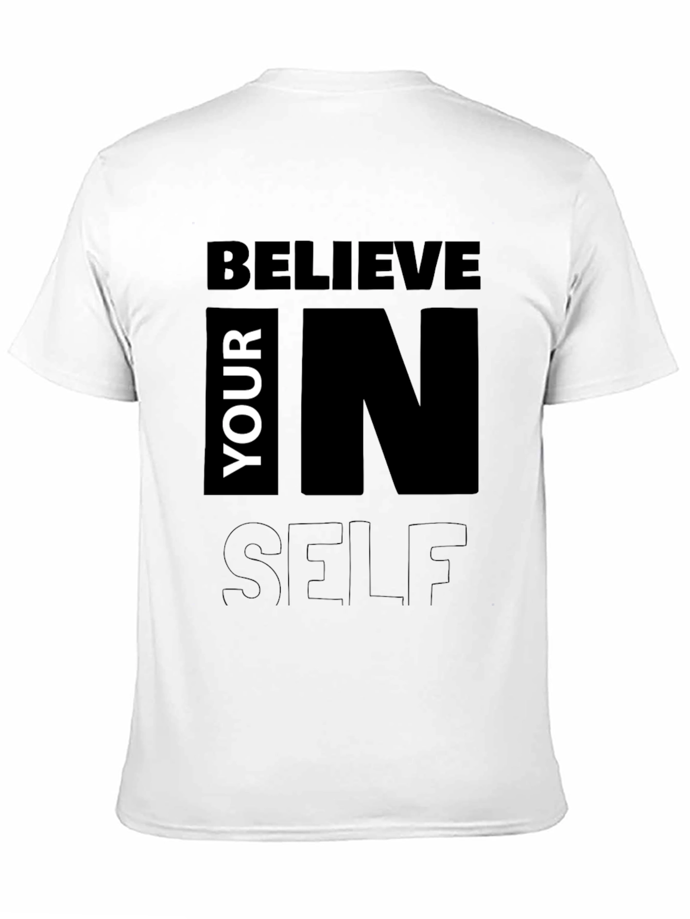 Believe in Yourself Black Graphic Tee