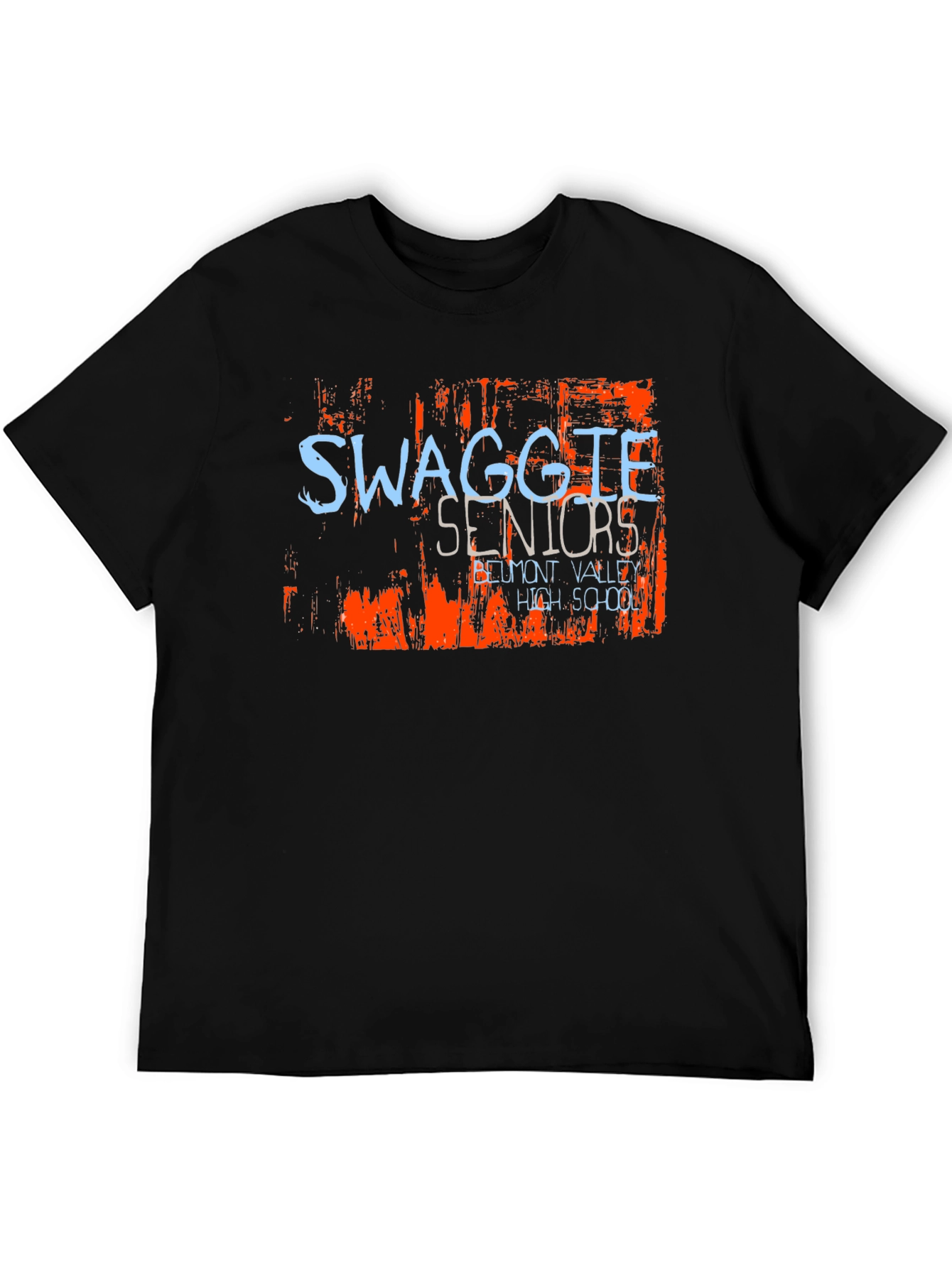 Swaggle Seniors High School Black T-Shirt