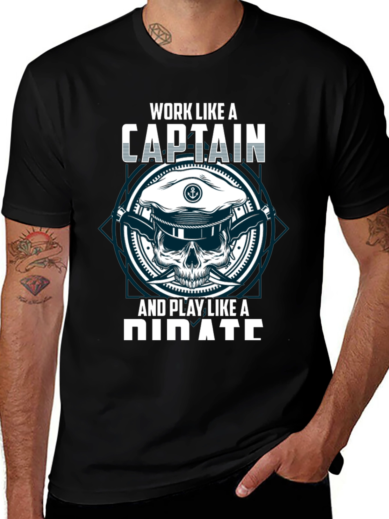 Captain & Pirate Graphic T-Shirt