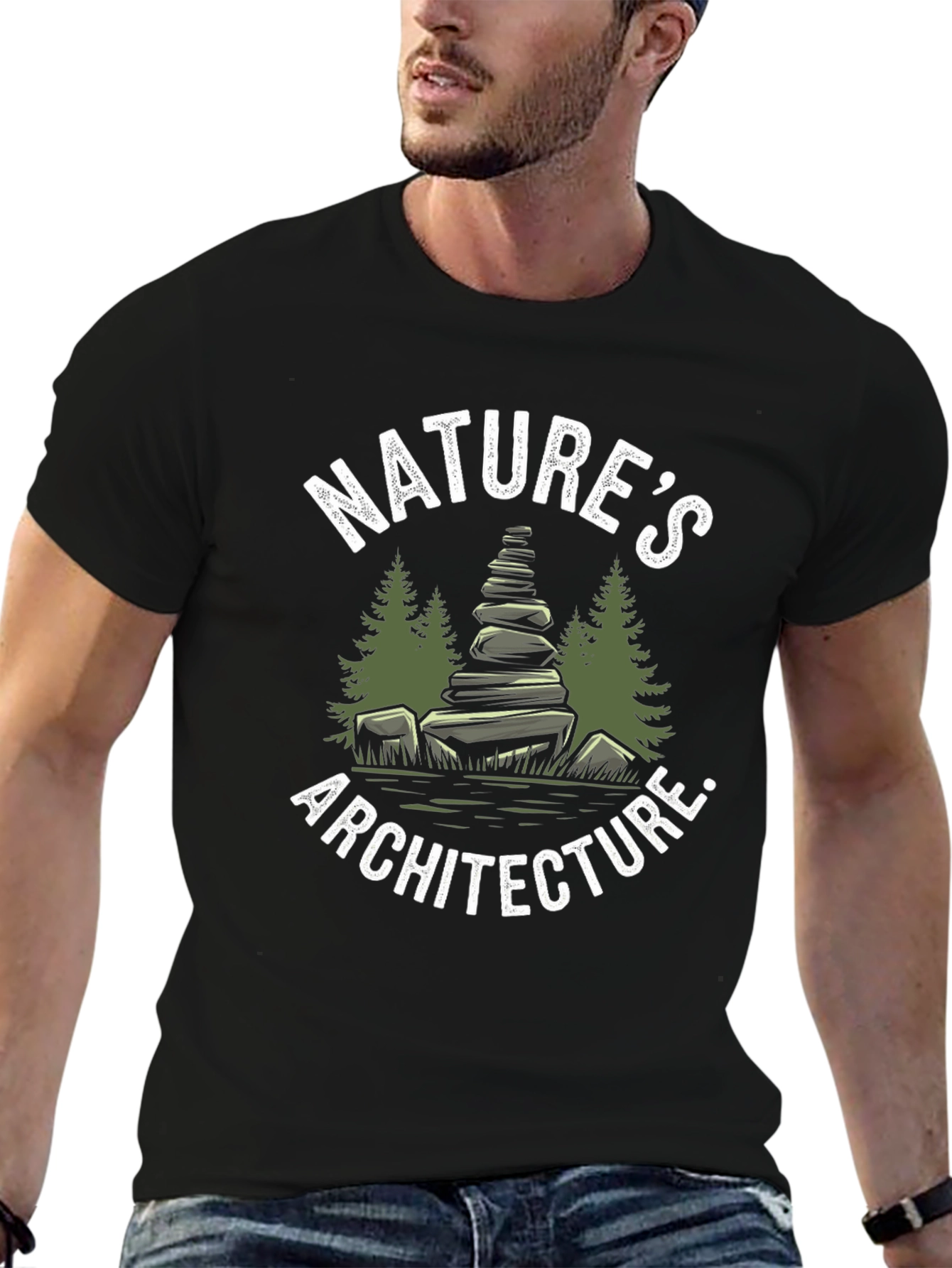 Natures Architecture Graphic Tee - Black