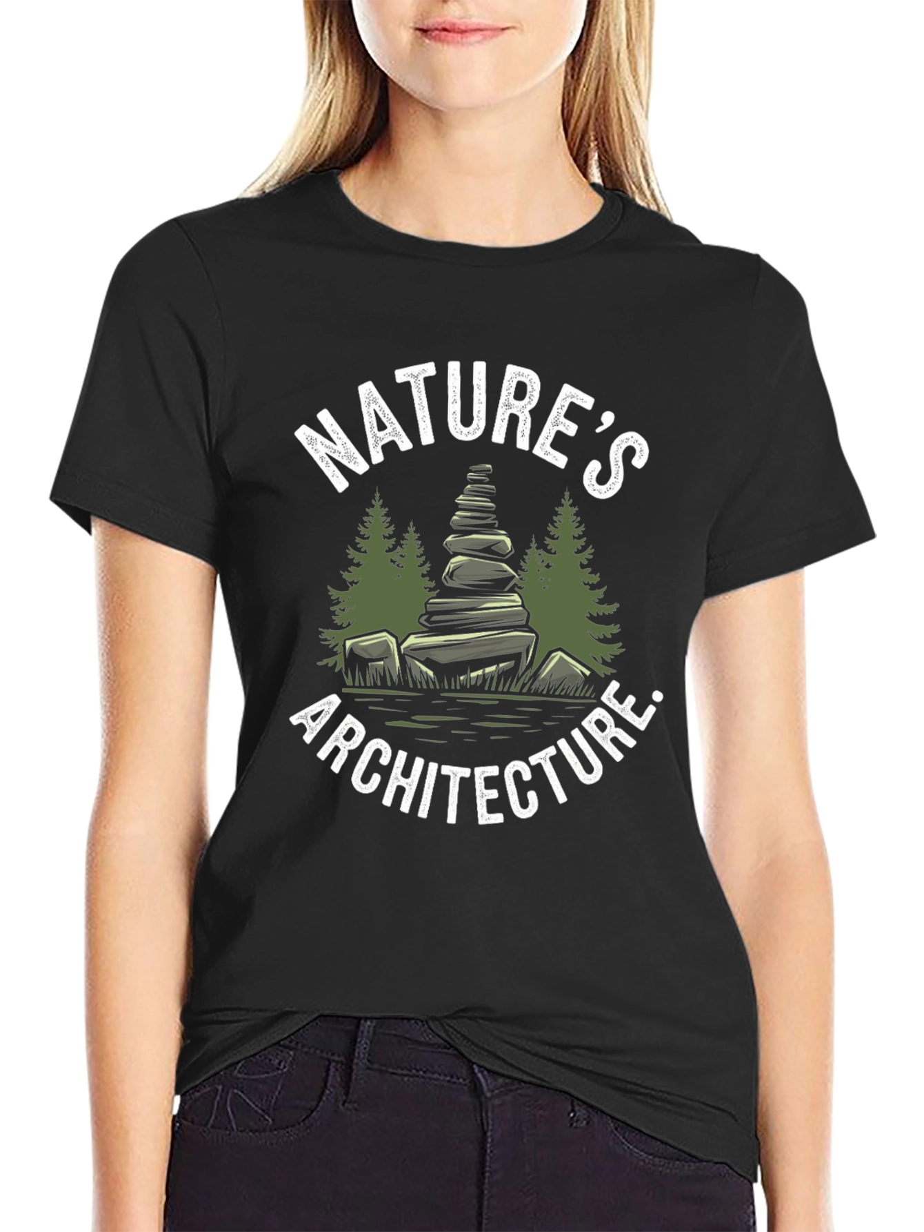 Natures Architecture Graphic Tee - Black