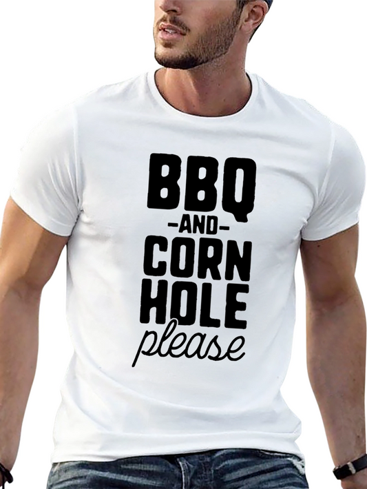 BBQ and Cornhole Please T-Shirt