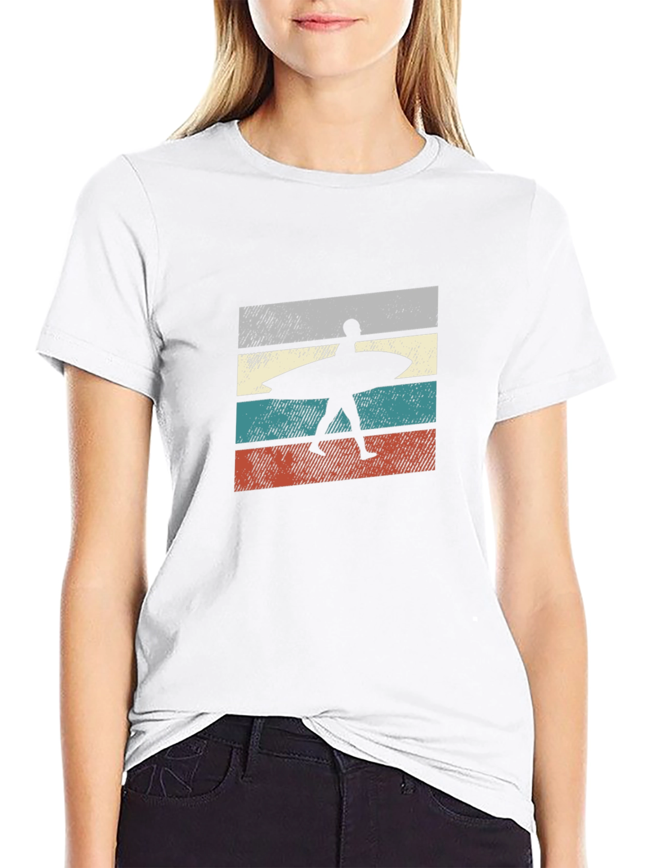 Retro Surfer Silhouette T-Shirt