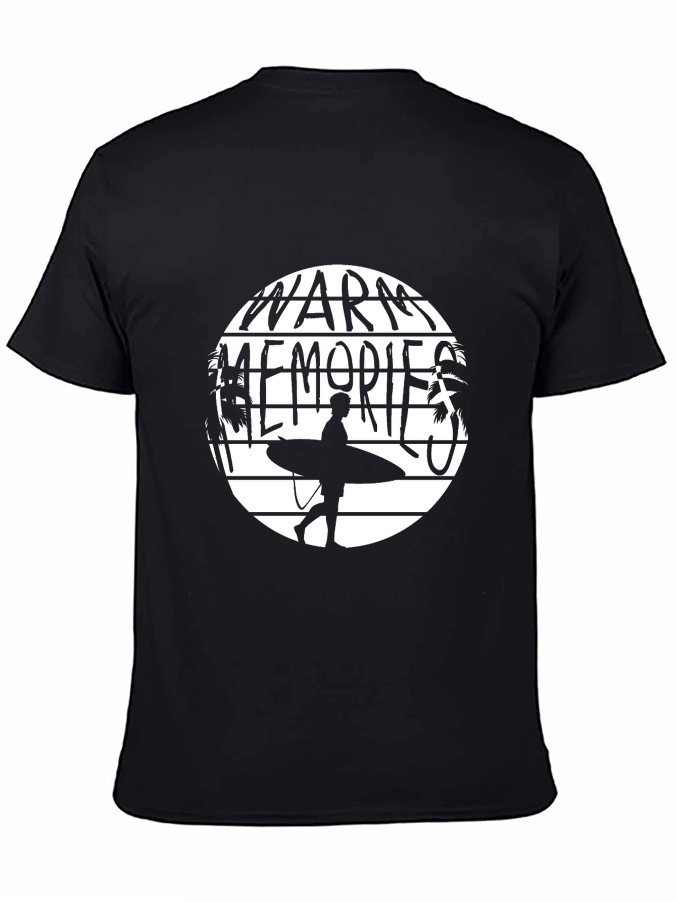 Warm Memories Surfer T-Shirt - Black