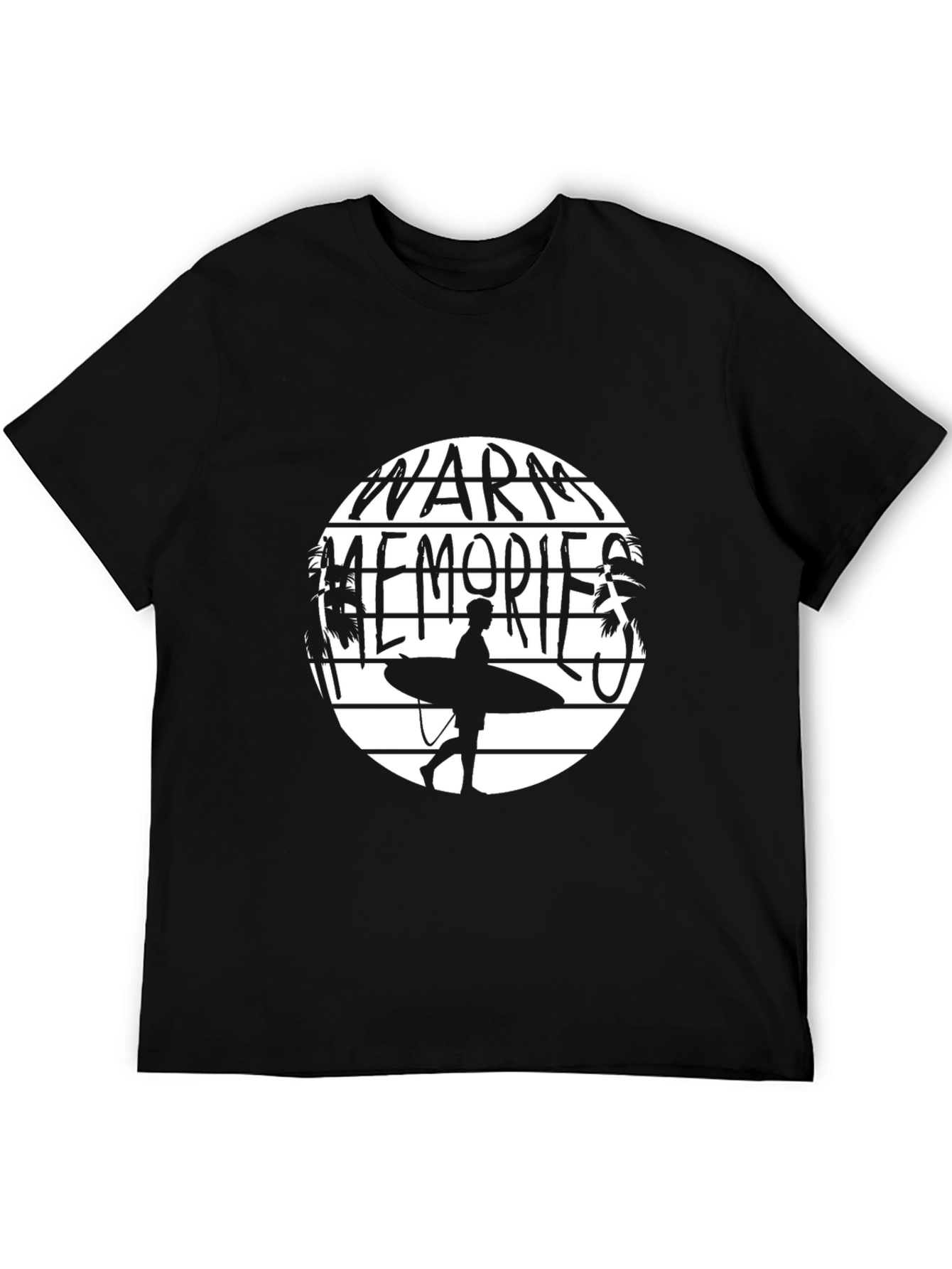 Warm Memories Surfer T-Shirt - Black