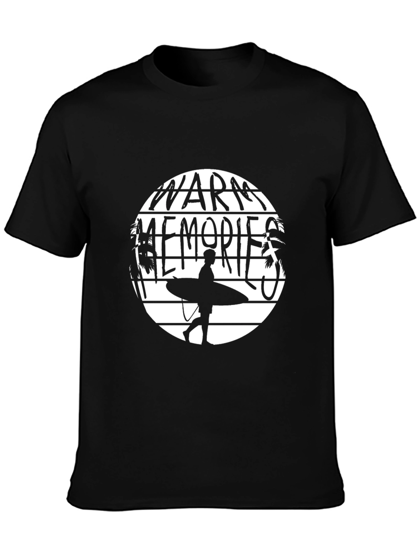 Warm Memories Surfer T-Shirt - Black