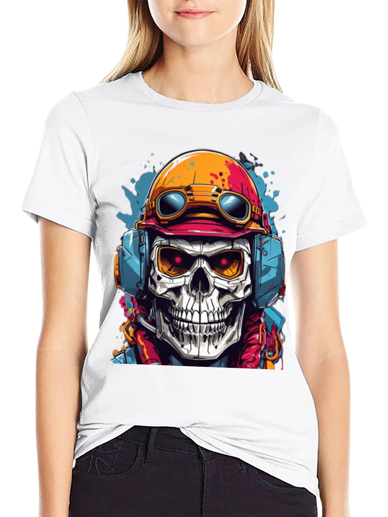 Skull Pilot Graphic Tee - Cool & Edgy Design