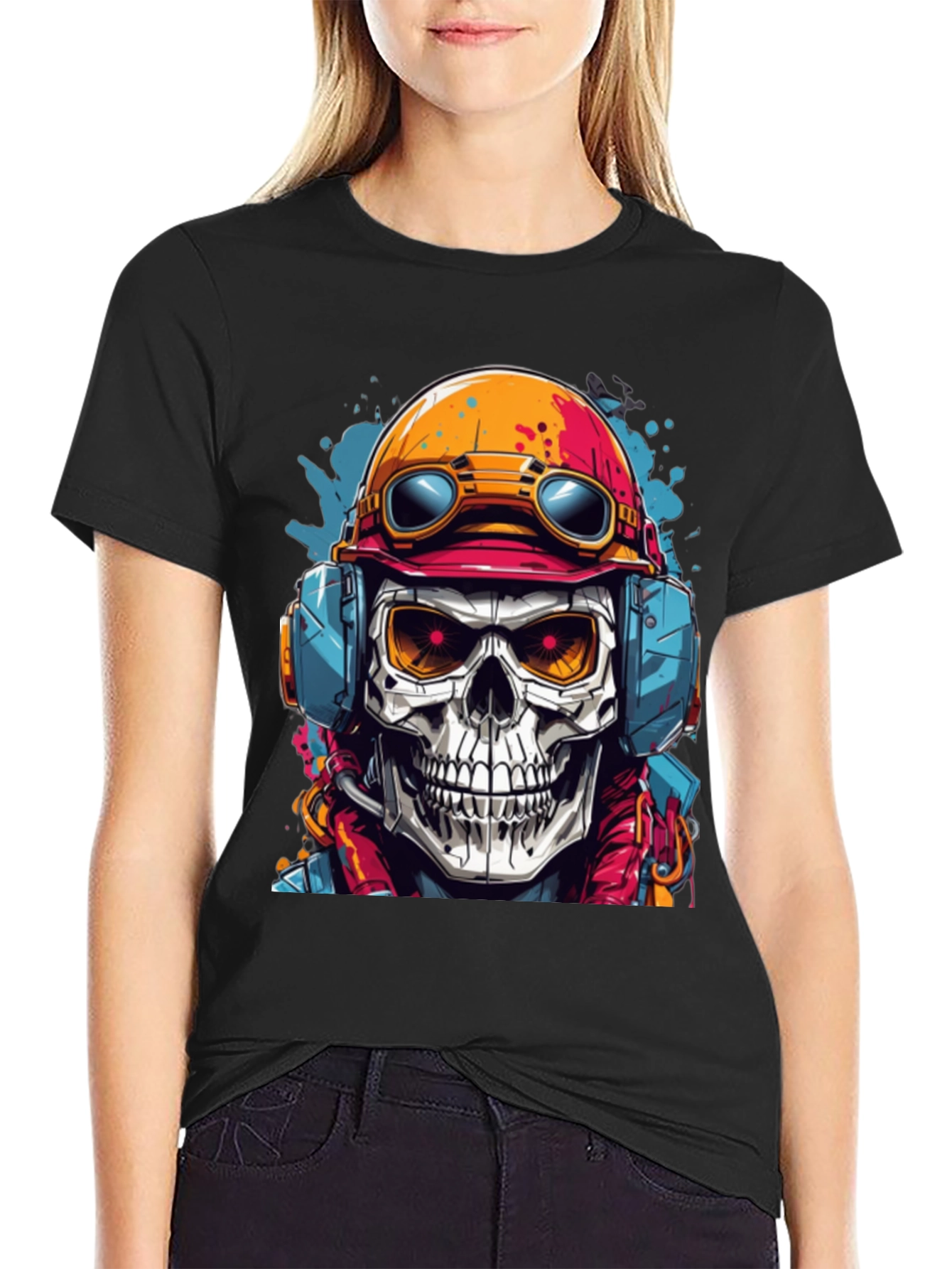 Skull Pilot Graphic Tee - Cool & Edgy Design