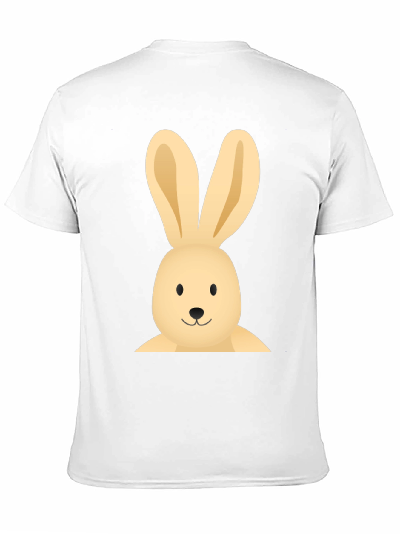 Bunny Graphic Tee - Casual Black Cotton T-Shirt