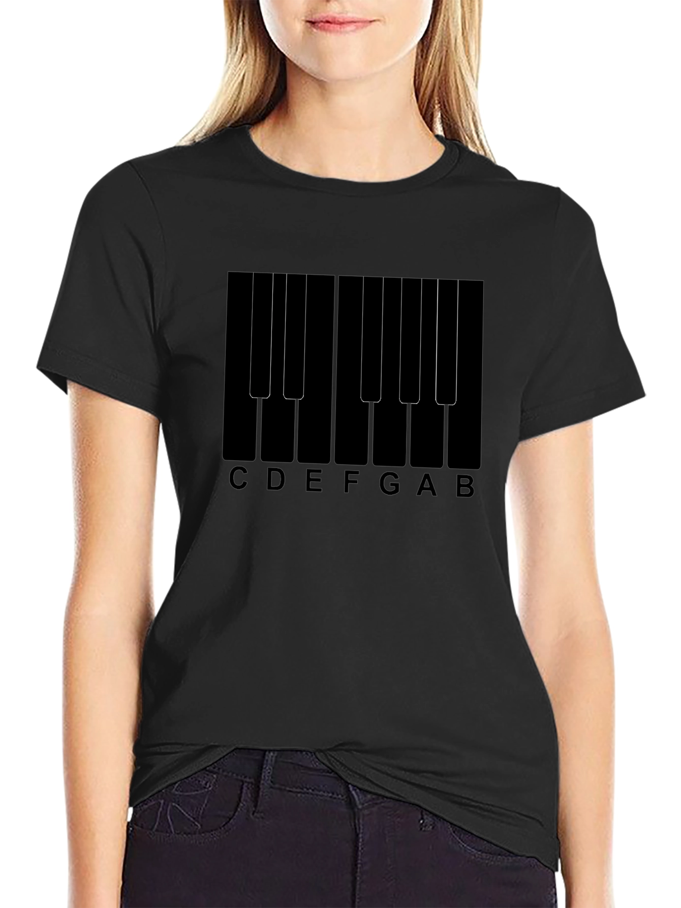 Piano Keys Graphic Tee - Music Lover T-Shirt