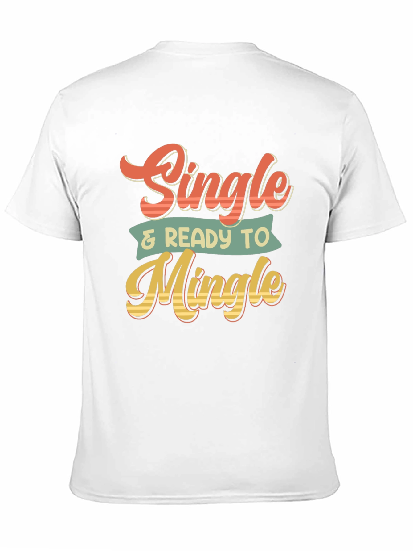 Single & Ready to Mingle Retro Graphic T-Shirt