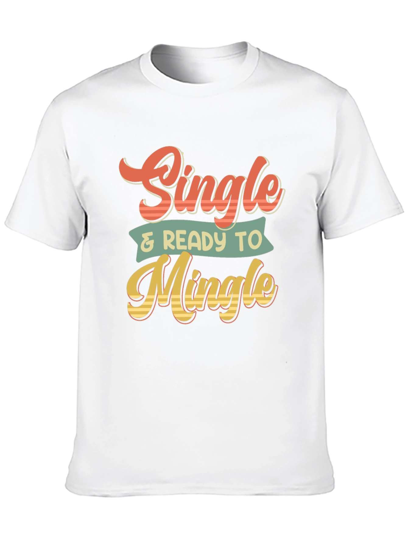 Single & Ready to Mingle Retro Graphic T-Shirt
