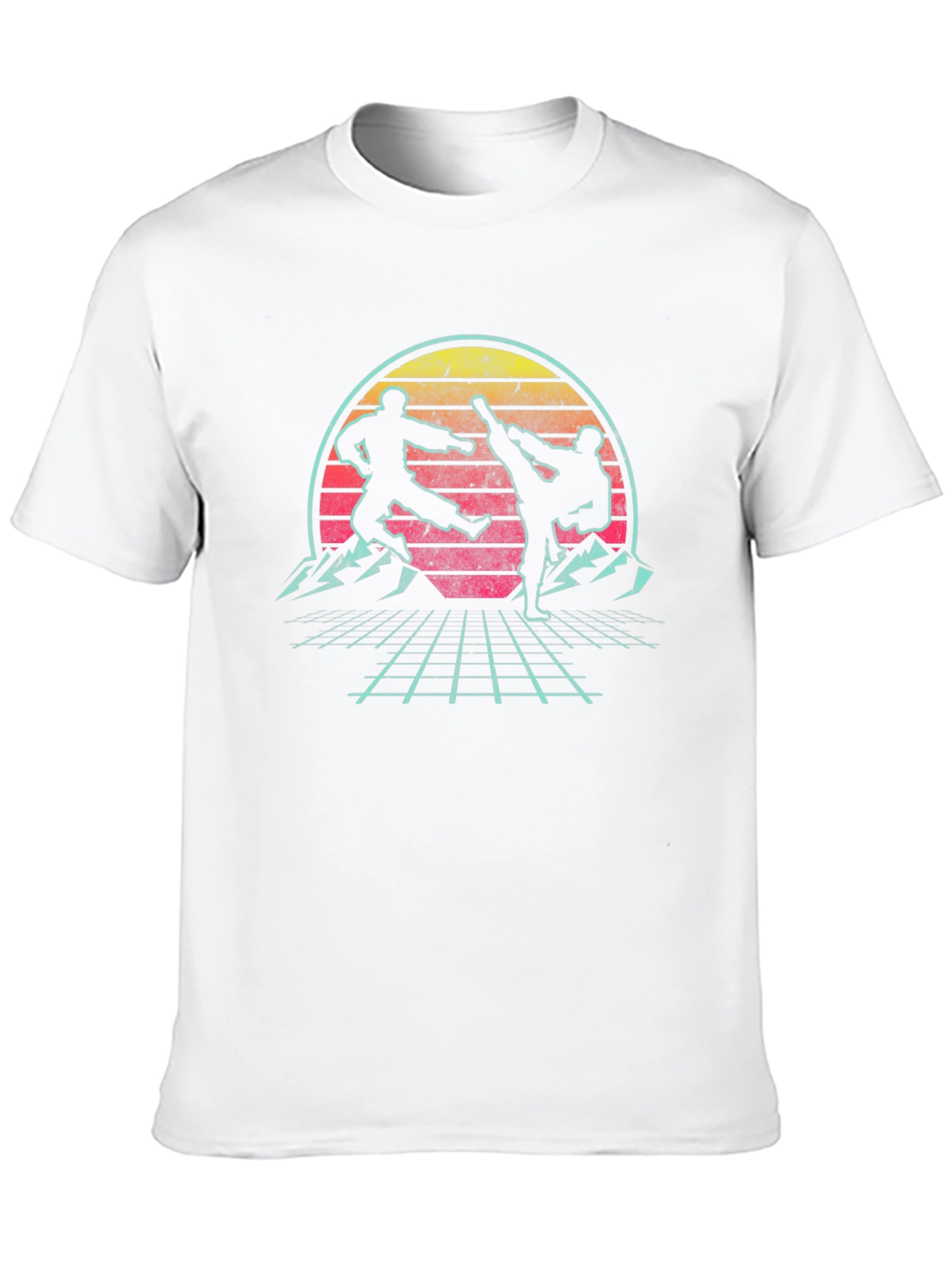 Retro Martial Arts Graphic T-Shirt