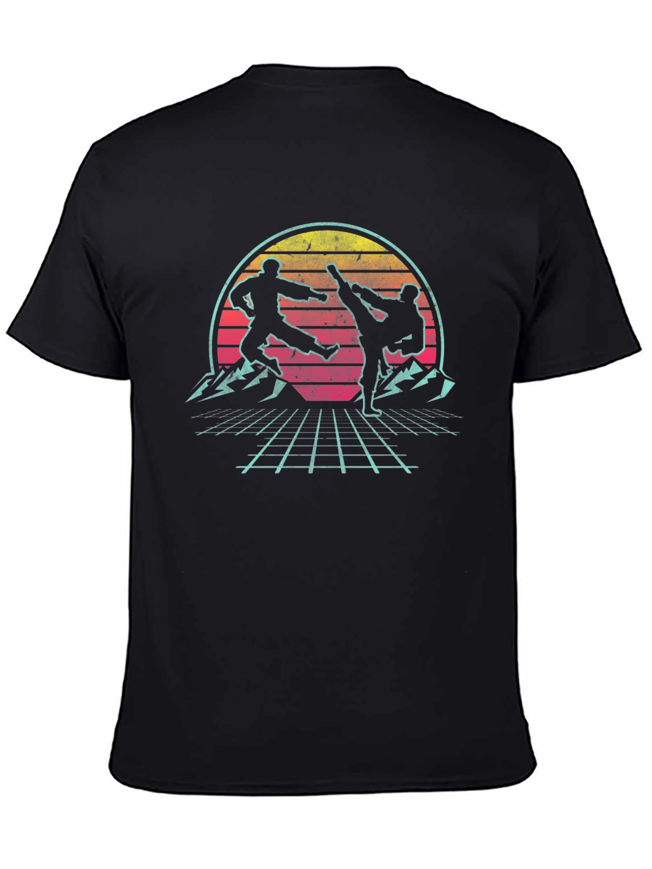 Retro Martial Arts Graphic T-Shirt
