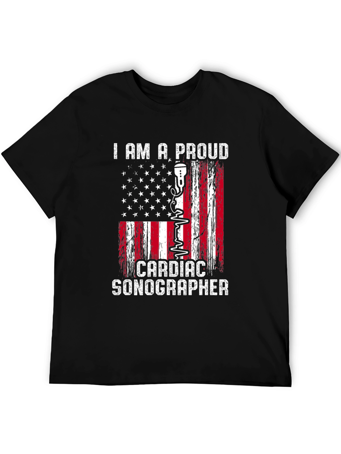 Proud Cardiac Sonographer Graphic T-Shirt