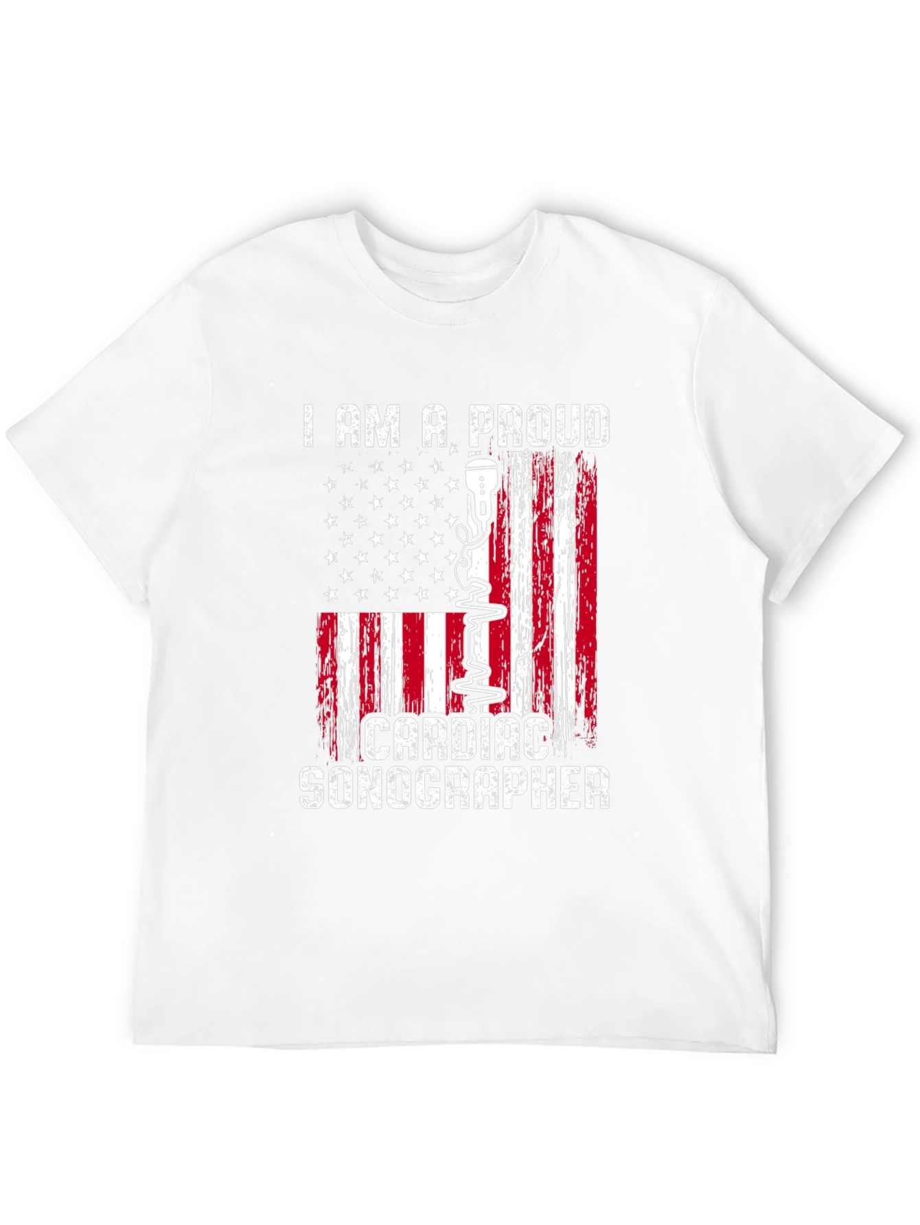 Proud Cardiac Sonographer Graphic T-Shirt