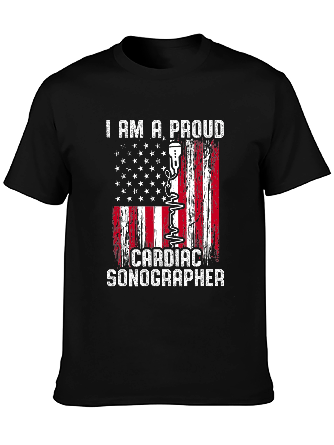 Proud Cardiac Sonographer Graphic T-Shirt