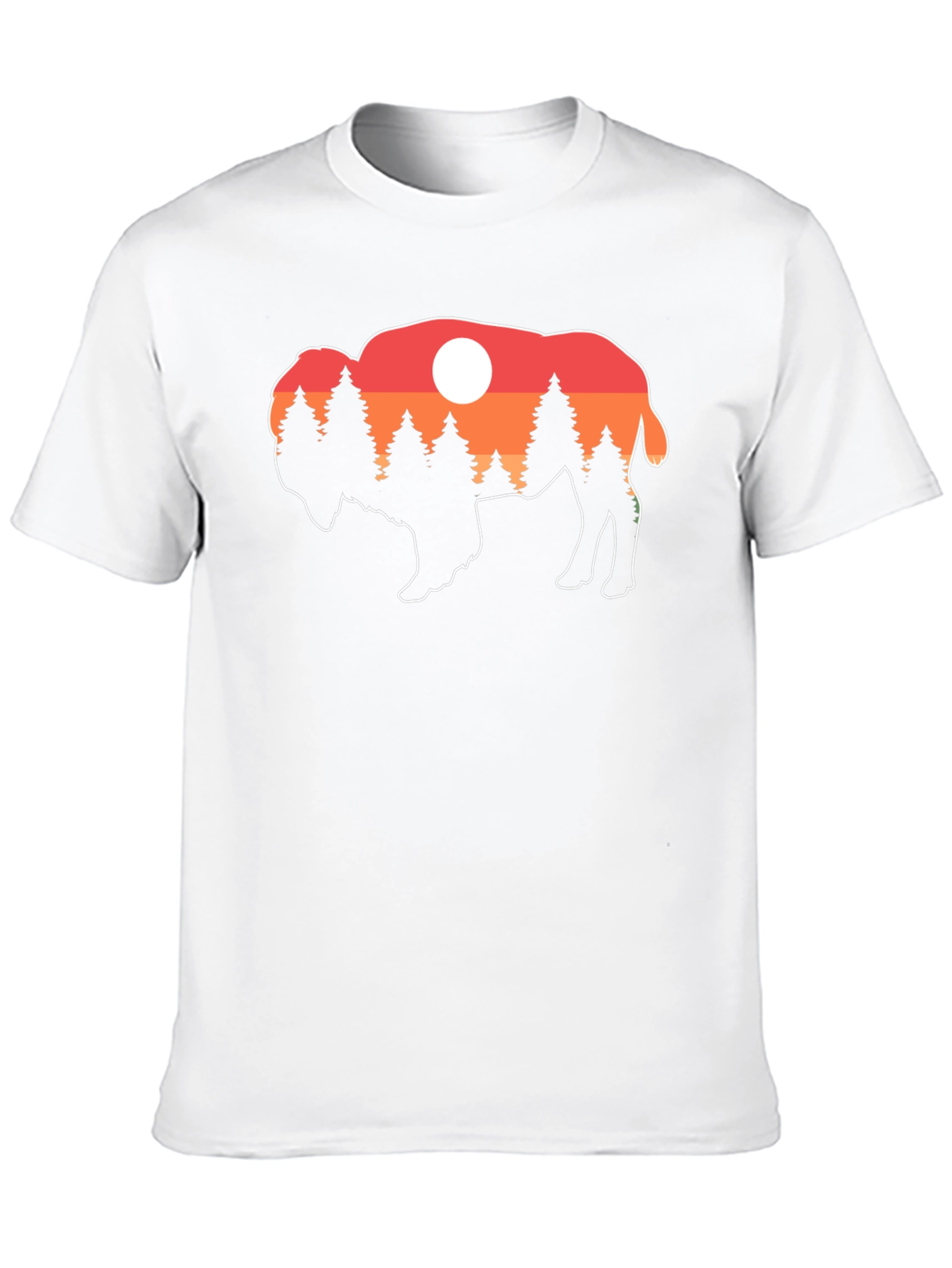 Buffalo Sunset T-Shirt - Nature Inspired Graphic Tee