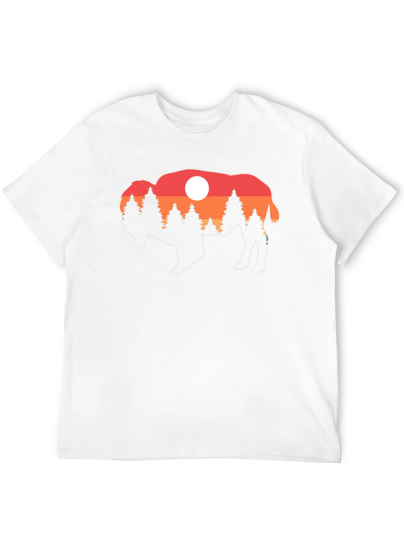 Buffalo Sunset T-Shirt - Nature Inspired Graphic Tee
