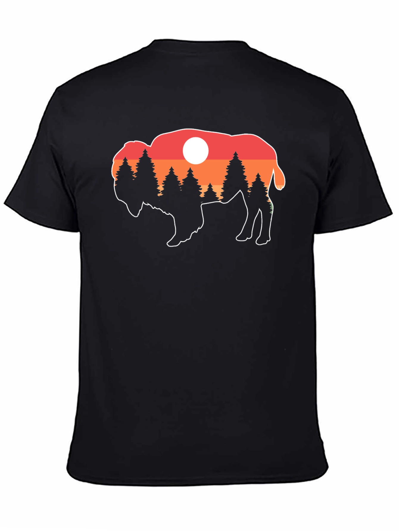 Buffalo Sunset T-Shirt - Nature Inspired Graphic Tee