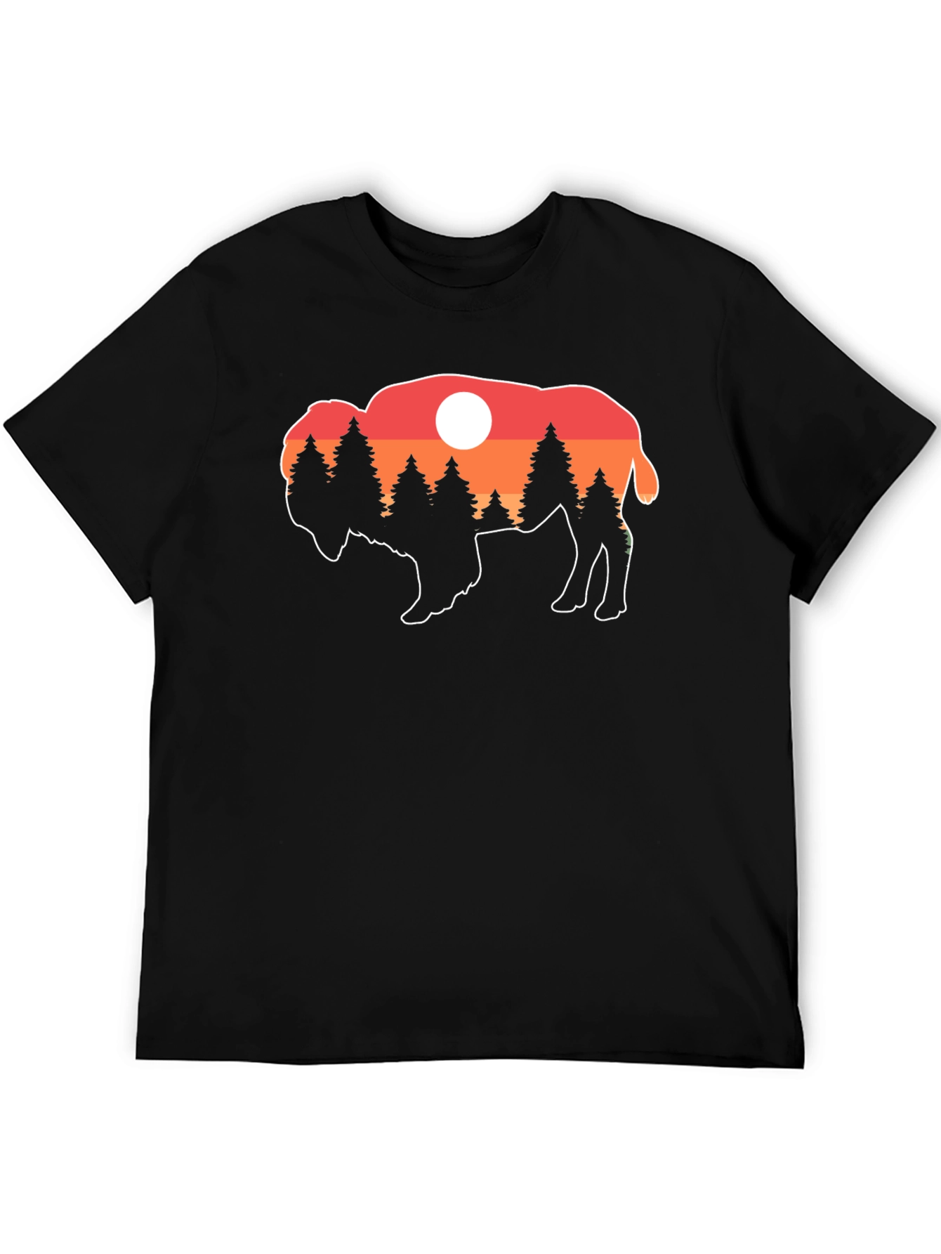 Buffalo Sunset T-Shirt - Nature Inspired Graphic Tee
