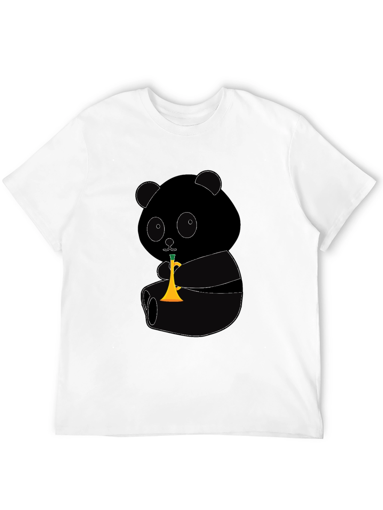 Panda Trumpet Graphic T-Shirt
