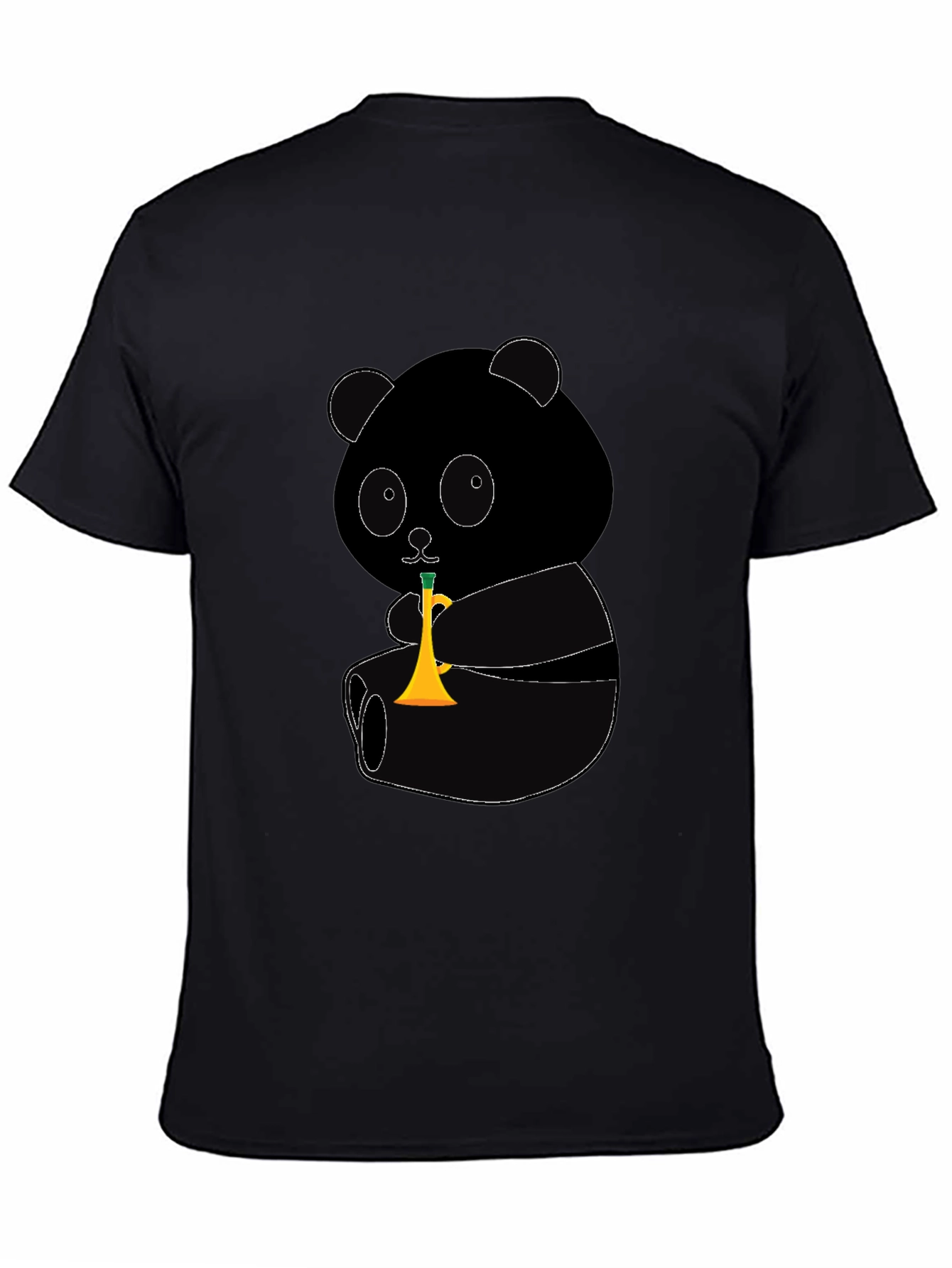 Panda Trumpet Graphic T-Shirt