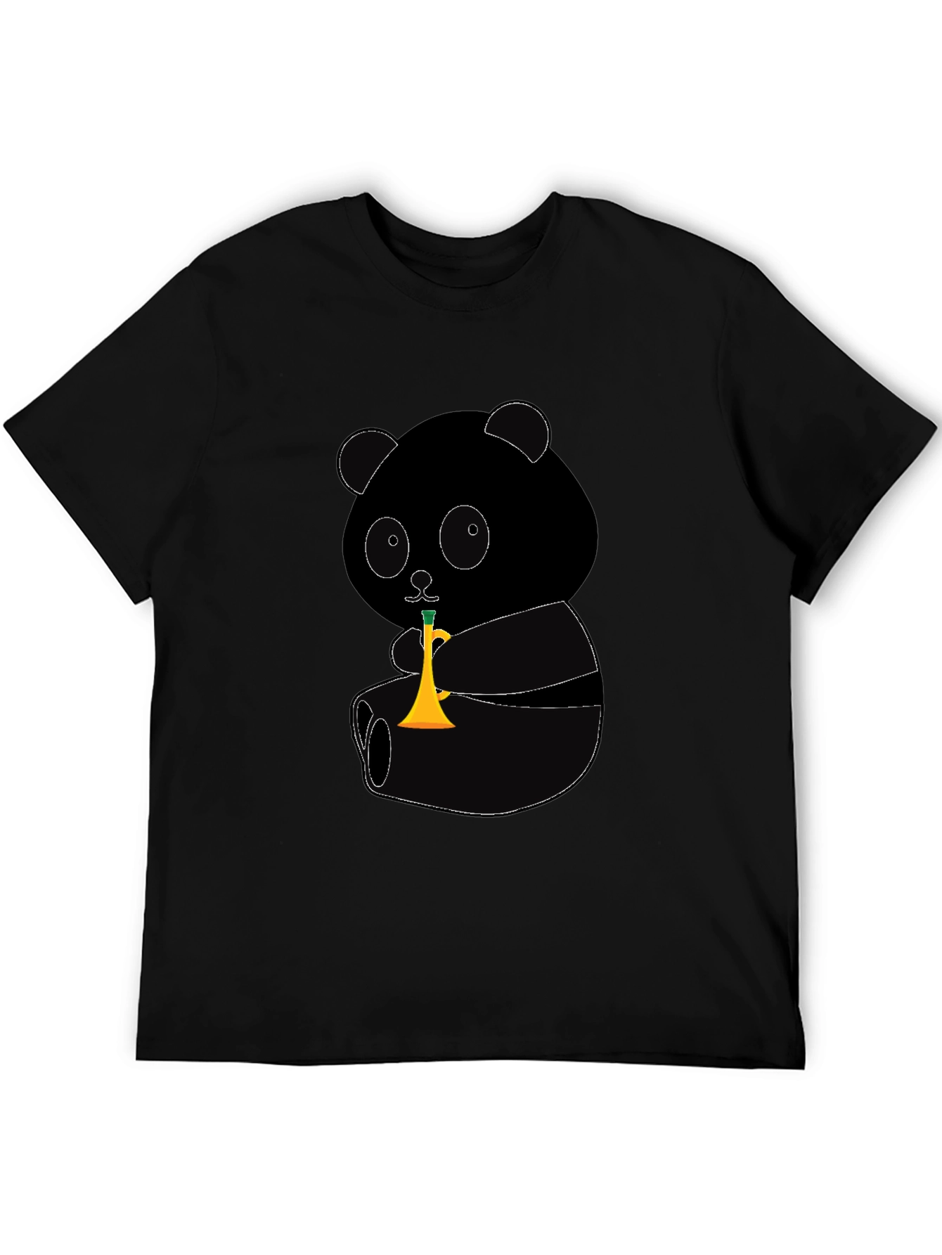 Panda Trumpet Graphic T-Shirt