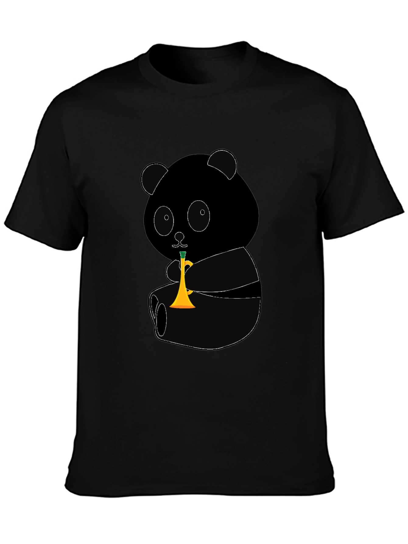 Panda Trumpet Graphic T-Shirt