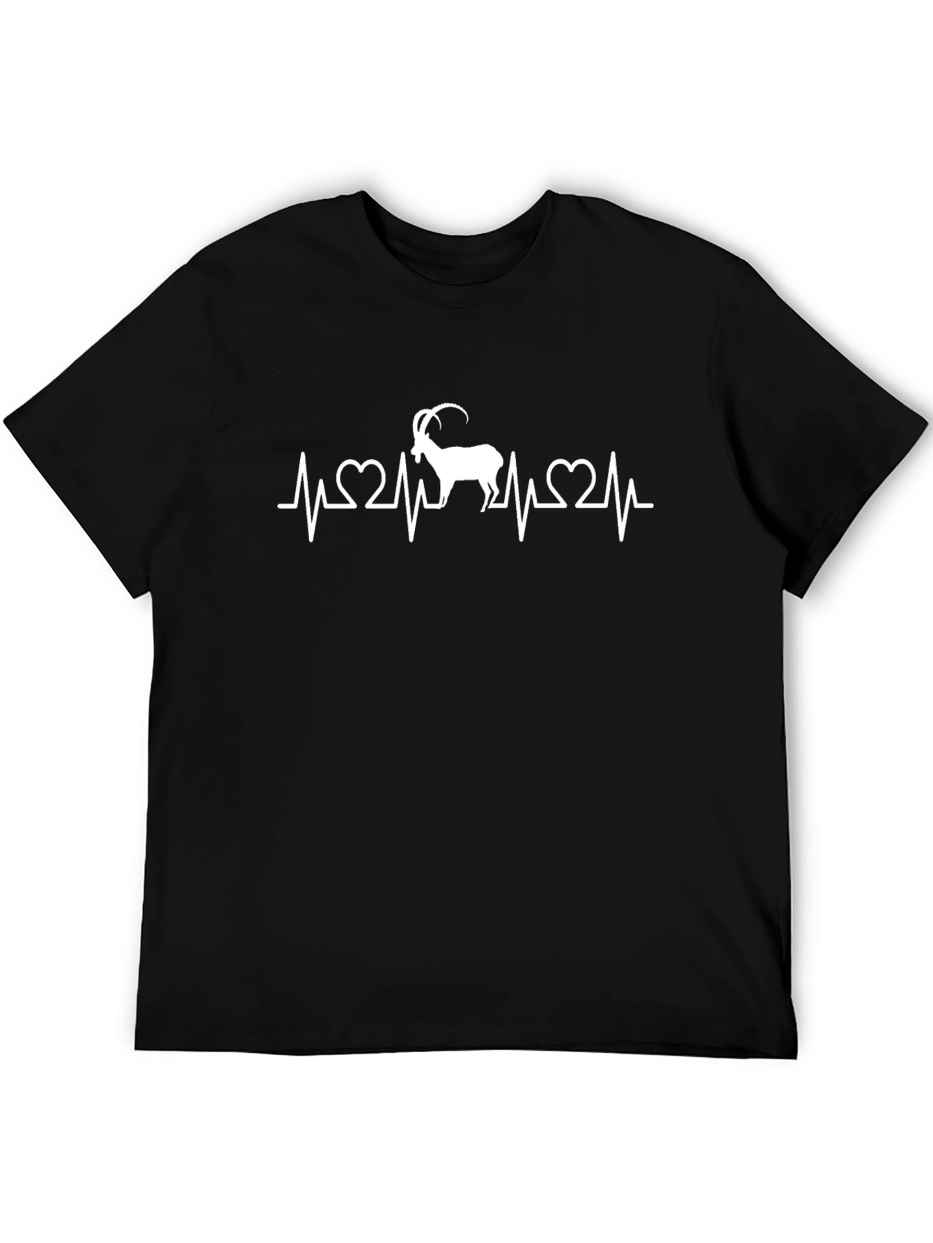 Ibex Heartbeat T-Shirt - Black Cotton Tee