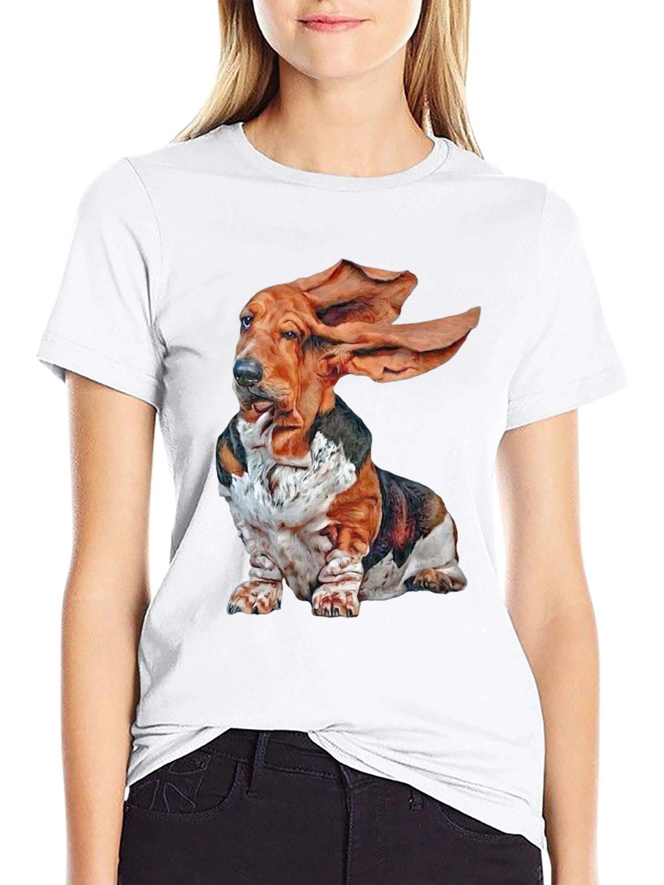 Basset Hound Graphic Tee - Fun Dog Lover Shirt