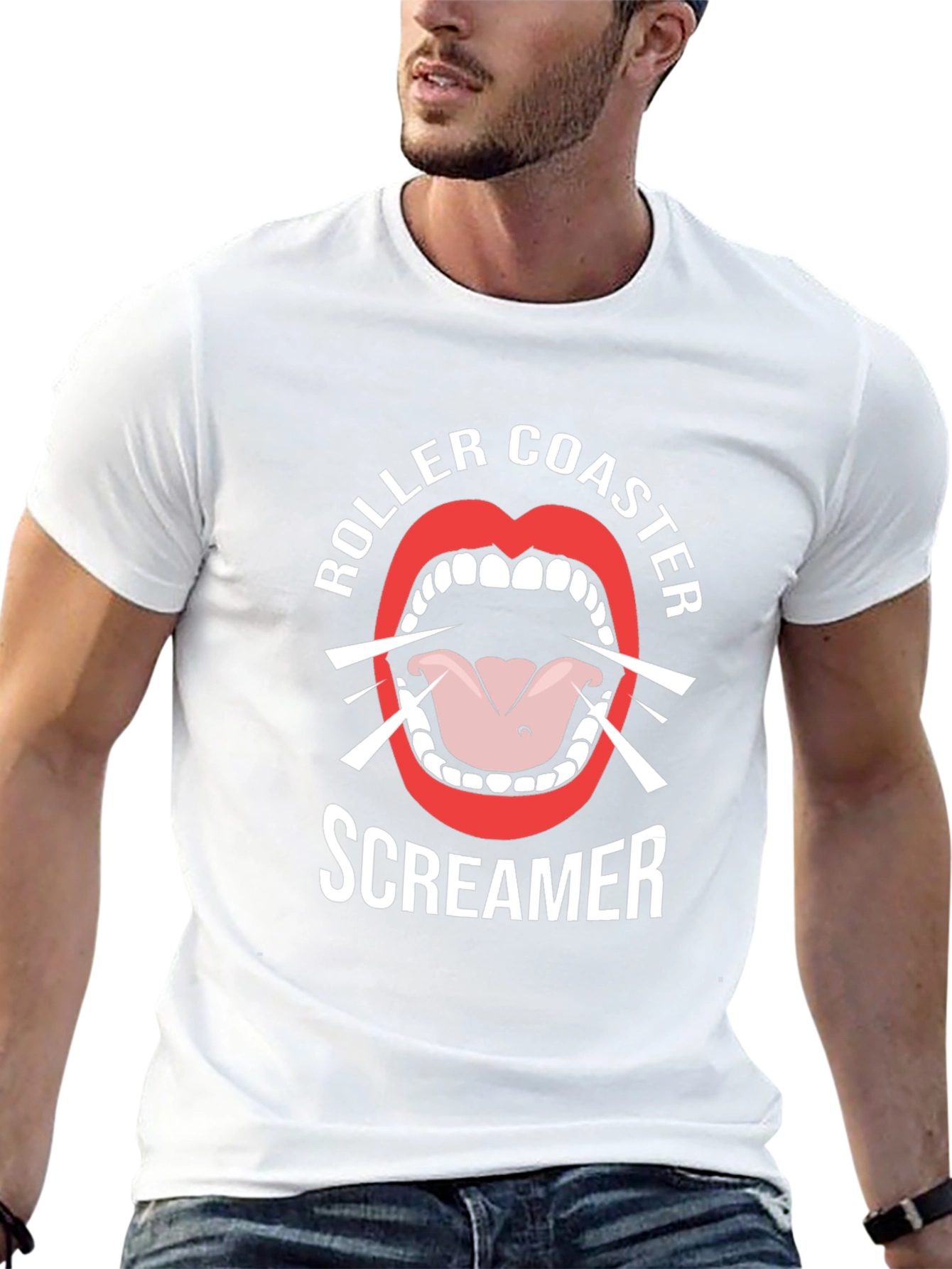 Roller Coaster Screamer Graphic Tee