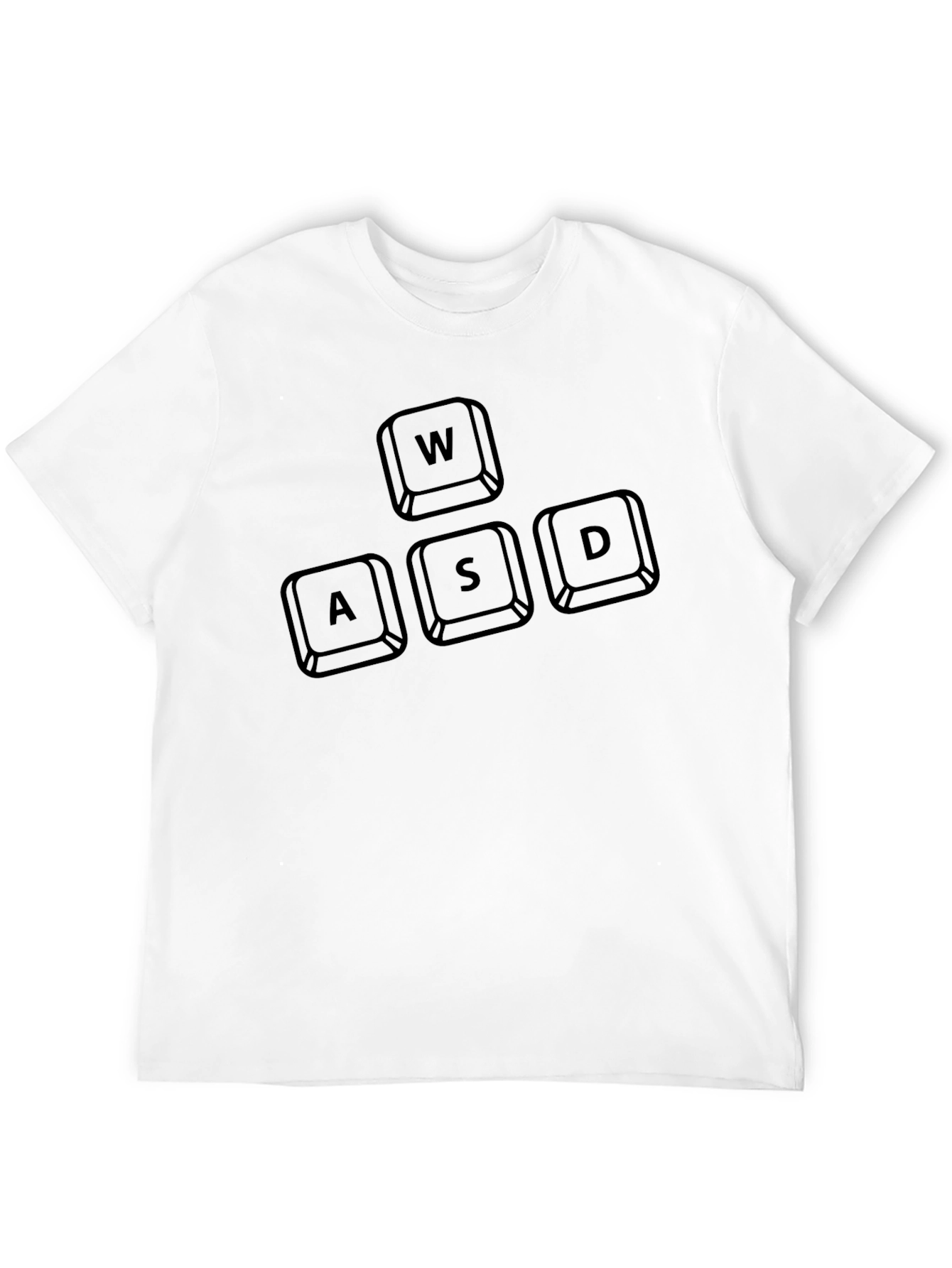 WASD Gaming Keys Black T-Shirt - Gamer Apparel